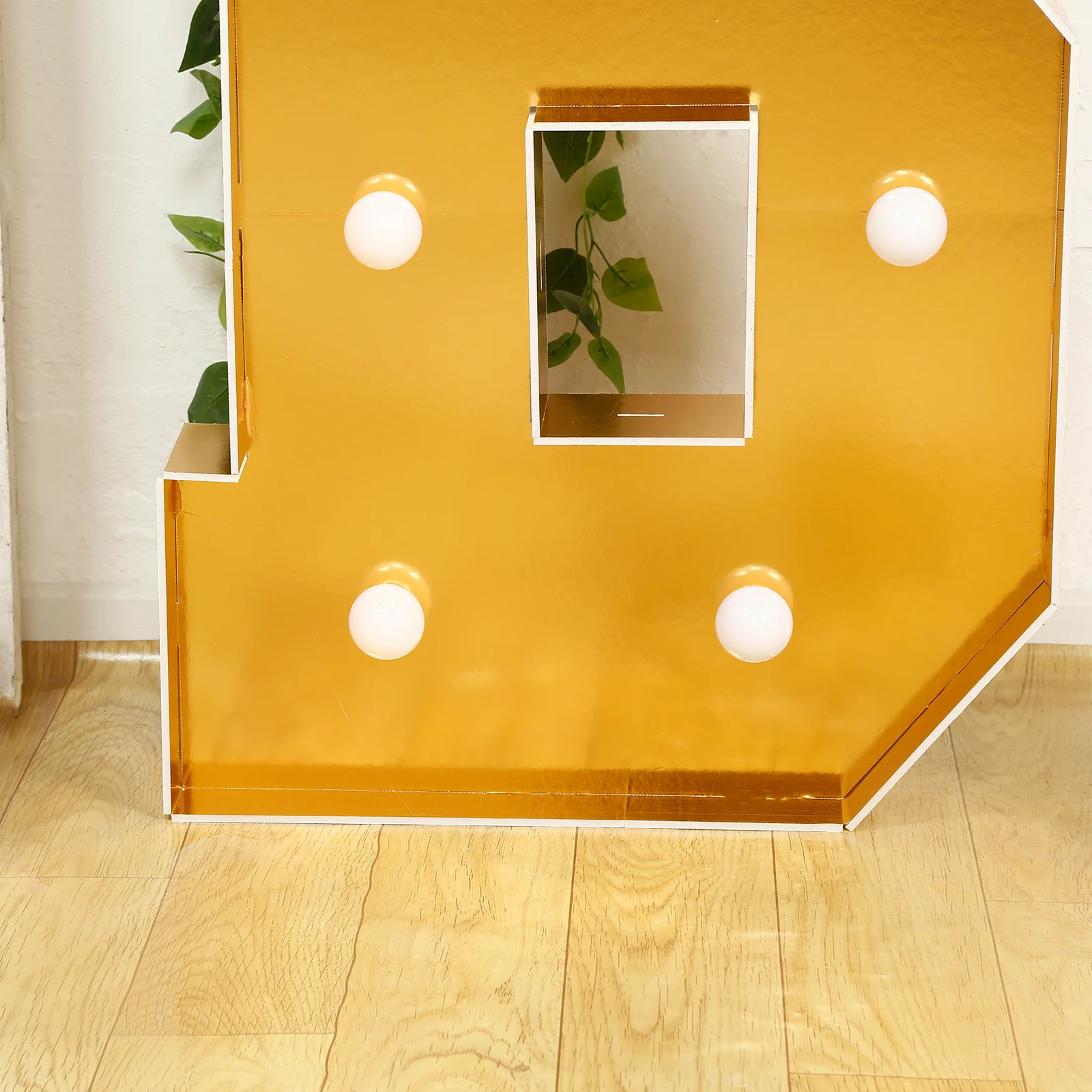 4ft Giant LED Marquee Letter "B", Gold Pre-Cut Foam Board with 10 Warm White Battery Operated LEDs, Glue Gun and Sticks - Image 8