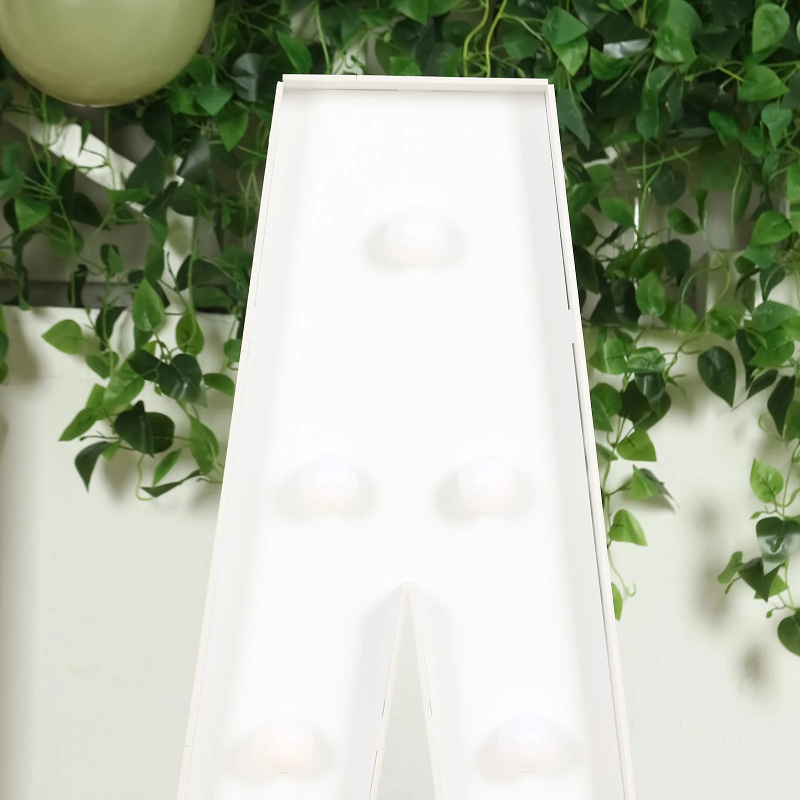 4ft Giant LED Marquee Letter "A", White Pre-Cut Foam Board with 10 Warm White Battery Operated LEDs, Glue Gun and Sticks - Image 8