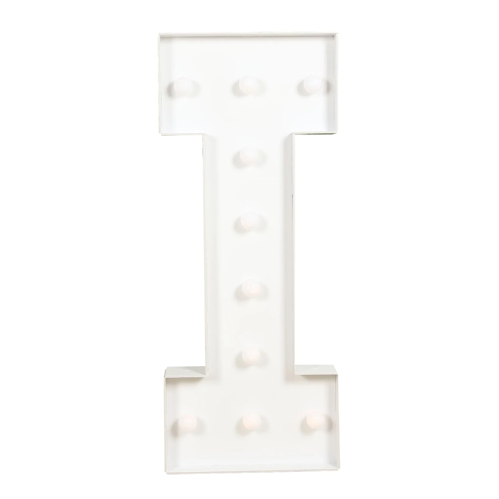 4ft Giant LED Marquee Letter "I", White Pre-Cut Foam Board with 10 Warm White Battery Operated LEDs, Glue Gun and Sticks - Image 5
