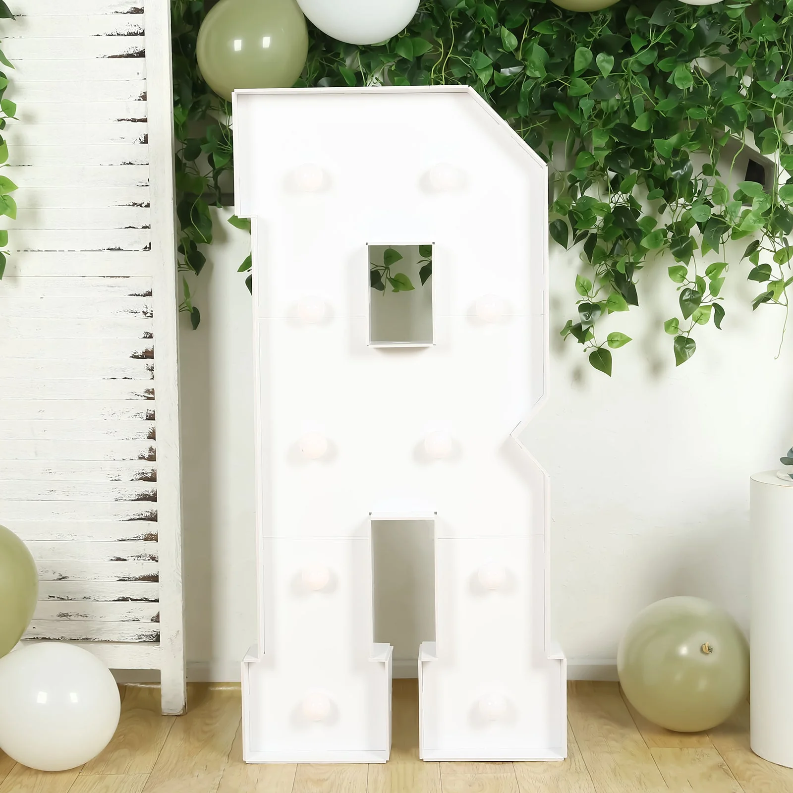 4ft Giant LED Marquee Letter "R", White Pre-Cut Foam Board with 10 Warm White Battery Operated LEDs, Glue Gun and Sticks - Image 8
