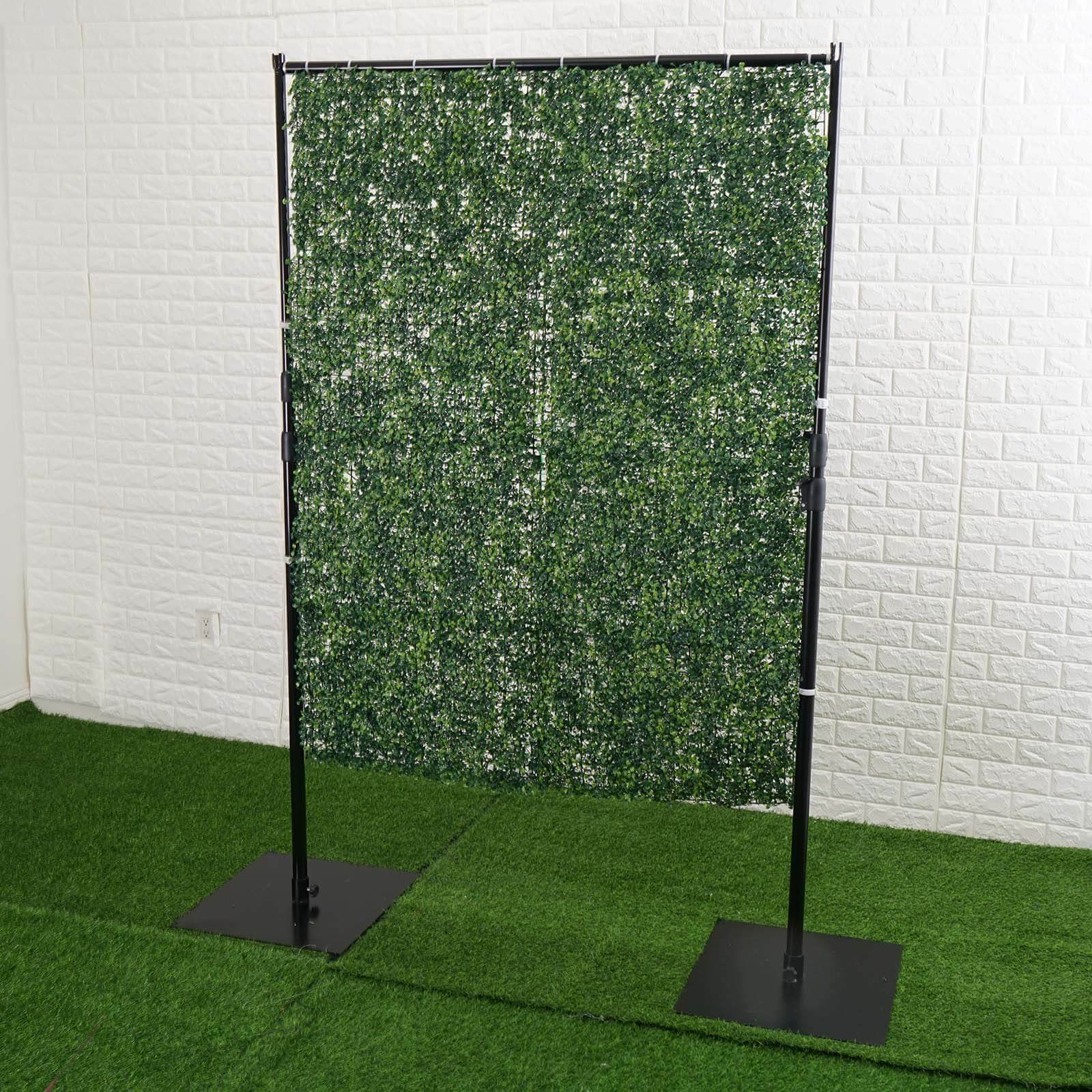 Portable Isolation Wall with Artificial Grass Wall Panels, Floor Standing Sneeze Guard 4FT x 9FT - Image 9