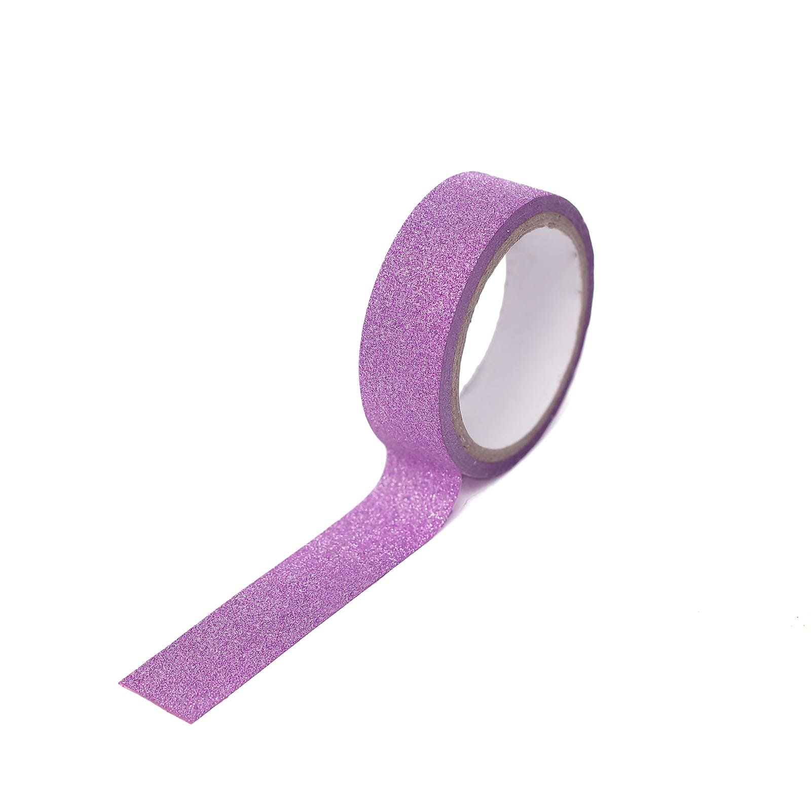 5 Pack Purple Washi DIY Craft Glitter Tape 0.5"x5 Yards - Image 6