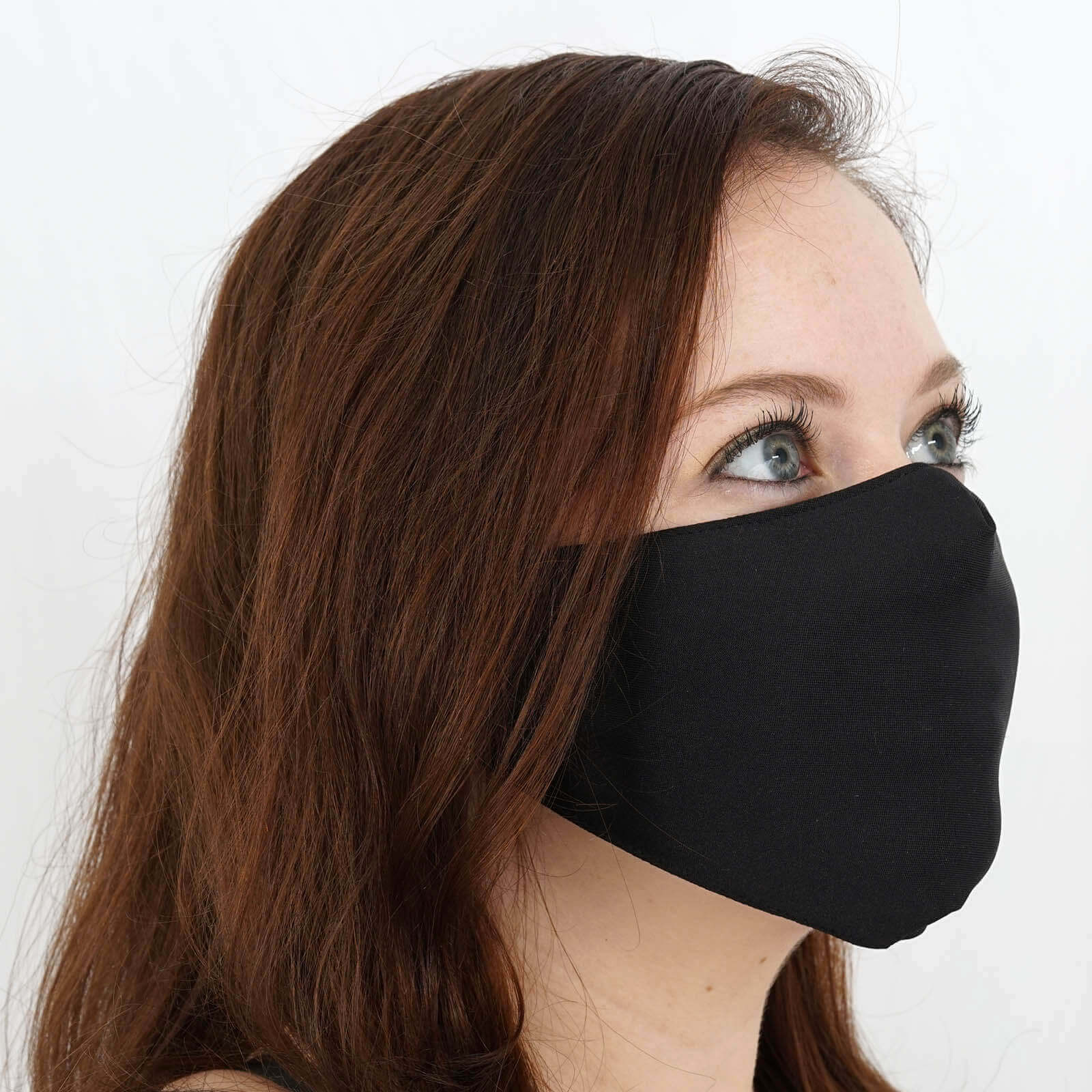 5 Pack Black Ultra Soft 100% Organic Cotton Face Masks, Reusable Fabric Masks With Soft Ear Loops 2 Ply - Image 12