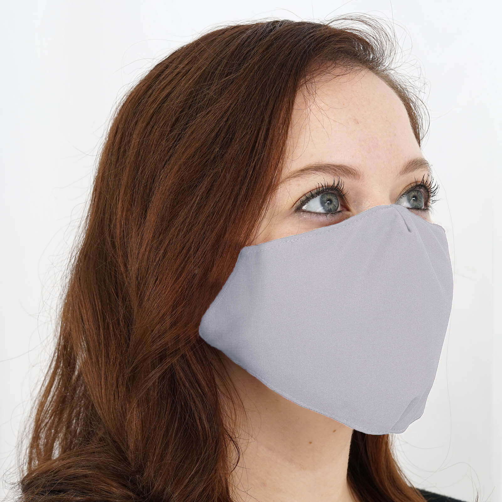 5 Pack Silver Ultra Soft 100% Organic Cotton Face Masks, Reusable Fabric Masks With Soft Ear Loops 2 Ply - Image 14