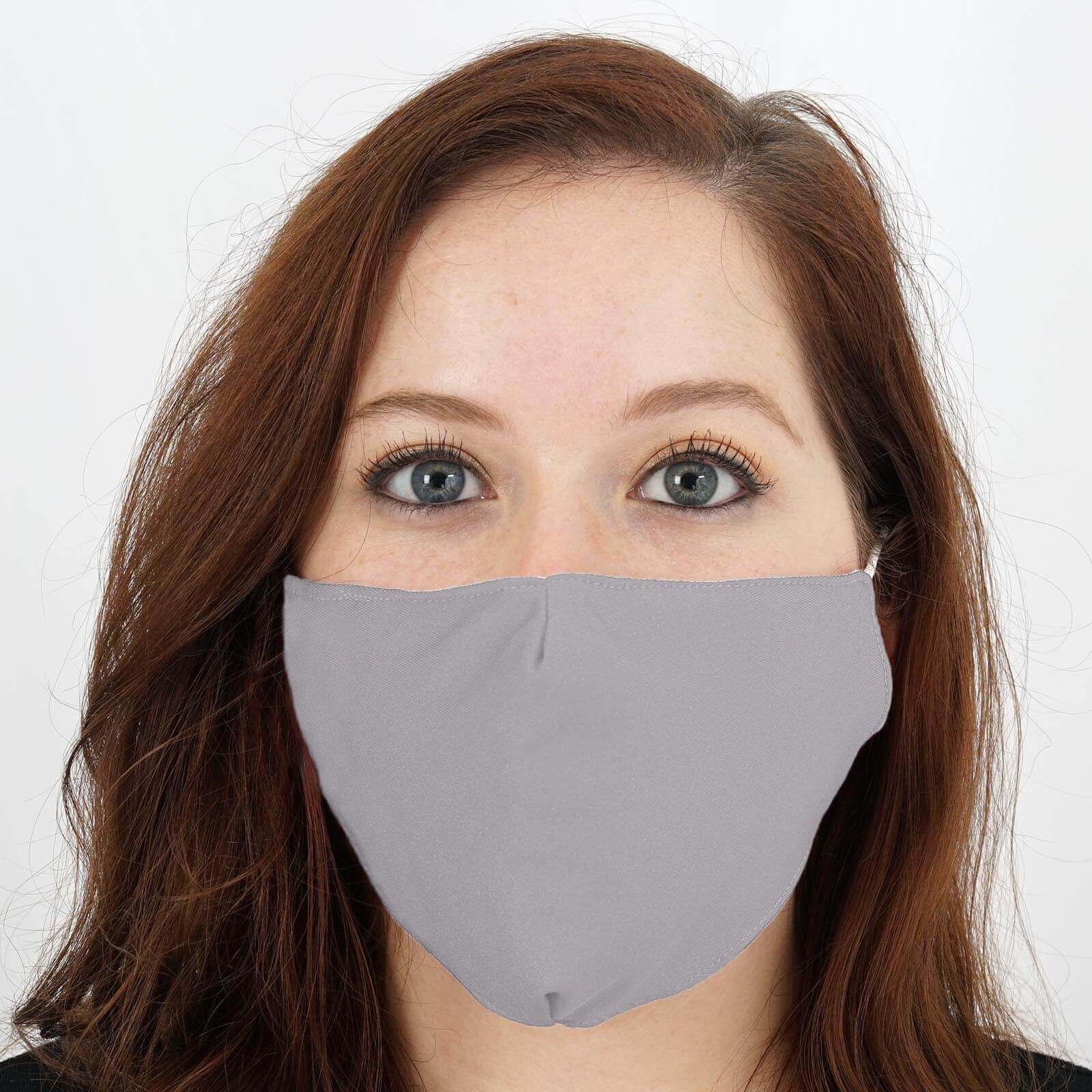5 Pack Silver Ultra Soft 100% Organic Cotton Face Masks, Reusable Fabric Masks With Soft Ear Loops 2 Ply - Image 15