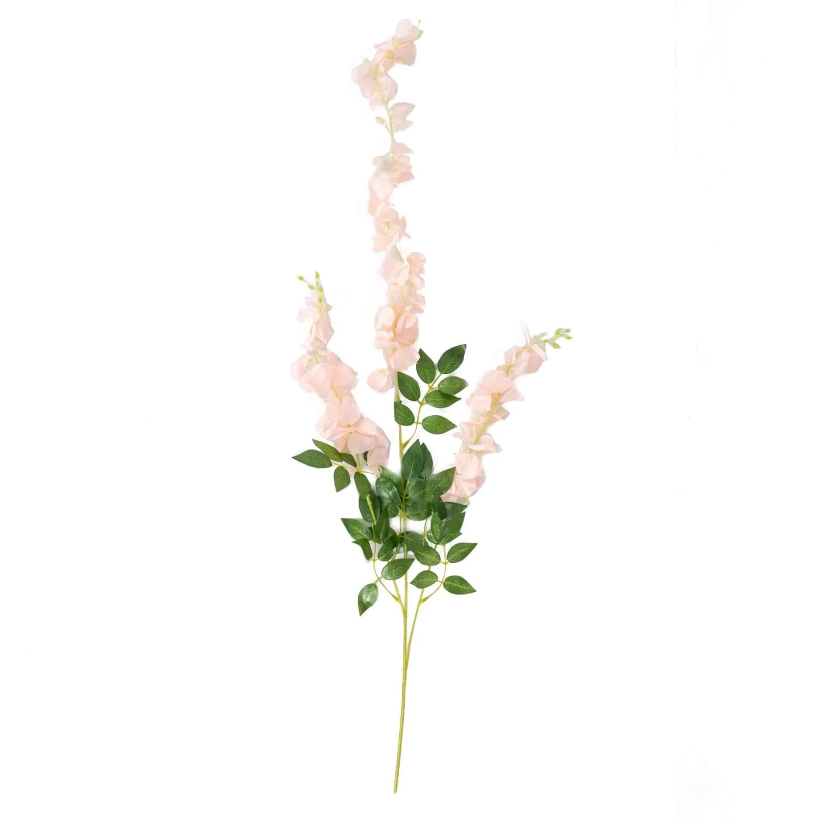 5 Pack Artificial Silk Hanging Wisteria Flower Garland Vines in Blush, 3 Strands in 1 Bush - 44" - Image 6