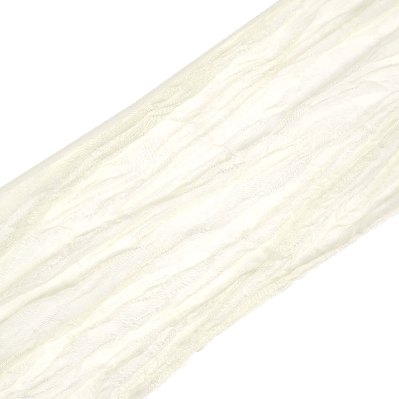 5 Pack Cheesecloth Gauze Chair Sashes 16"x88" Cream - Boho Decorative Accent - Image 8