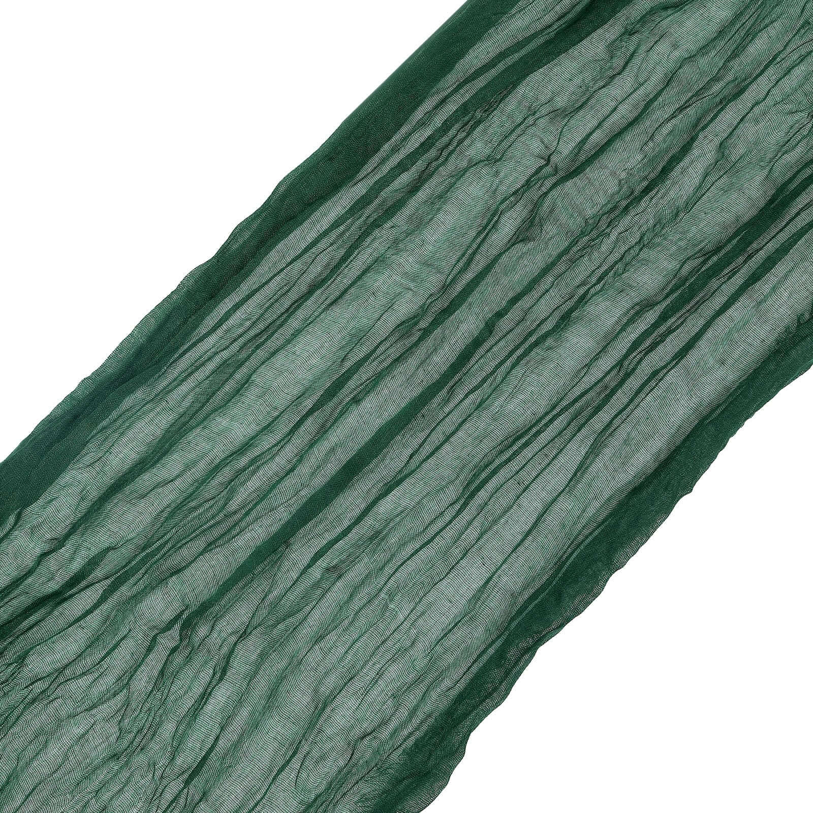 5 Pack Cheesecloth Gauze Chair Sashes 16"x88" Hunter Emerald Green - Boho Decorative Accent - Image 8