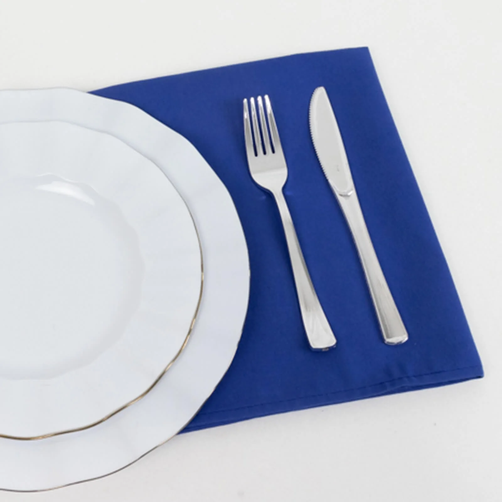 5 Pack Cotton Blend Napkins 20"x20" Royal Blue - Durable & Wrinkle Resistant Cloth Napkins - Image 8