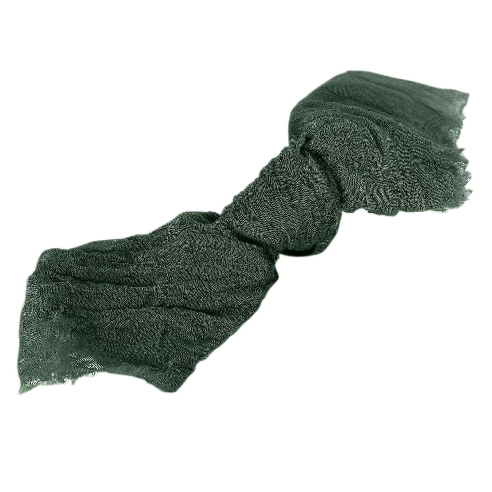 5 Pack Gauze Cheesecloth Napkins 24"x19" Olive Green - Reusable Boho Dinner Napkins - Image 7