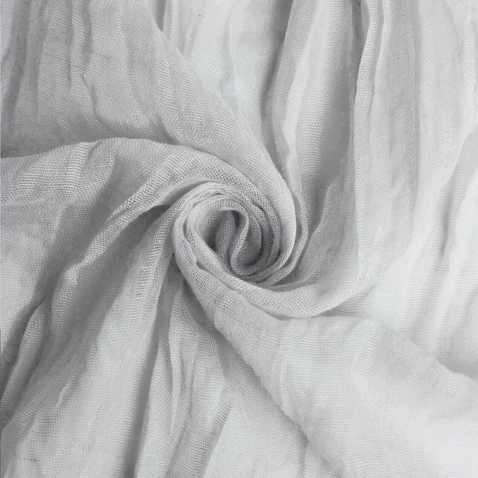 5 Pack Gauze Cheesecloth Napkins 24"x19" Silver - Reusable Boho Dinner Napkins - Image 11