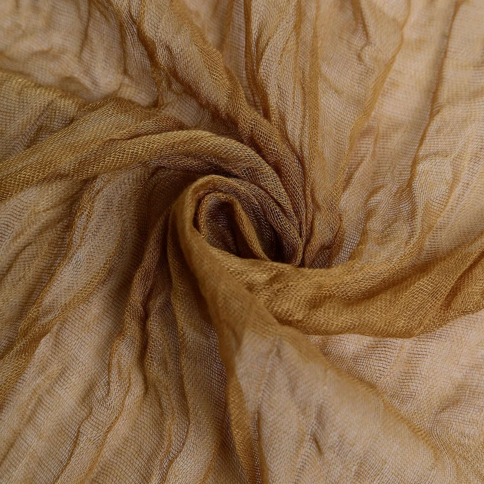 5 Pack Gauze Cheesecloth Napkins 24"x19" Taupe - Reusable Boho Dinner Napkins - Image 8