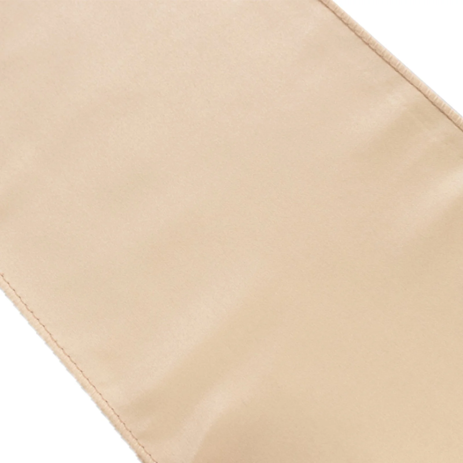 5 Pack Lamour Satin Chair Sashes 6"x106" Beige - Reusable Decorative Bows - Image 7