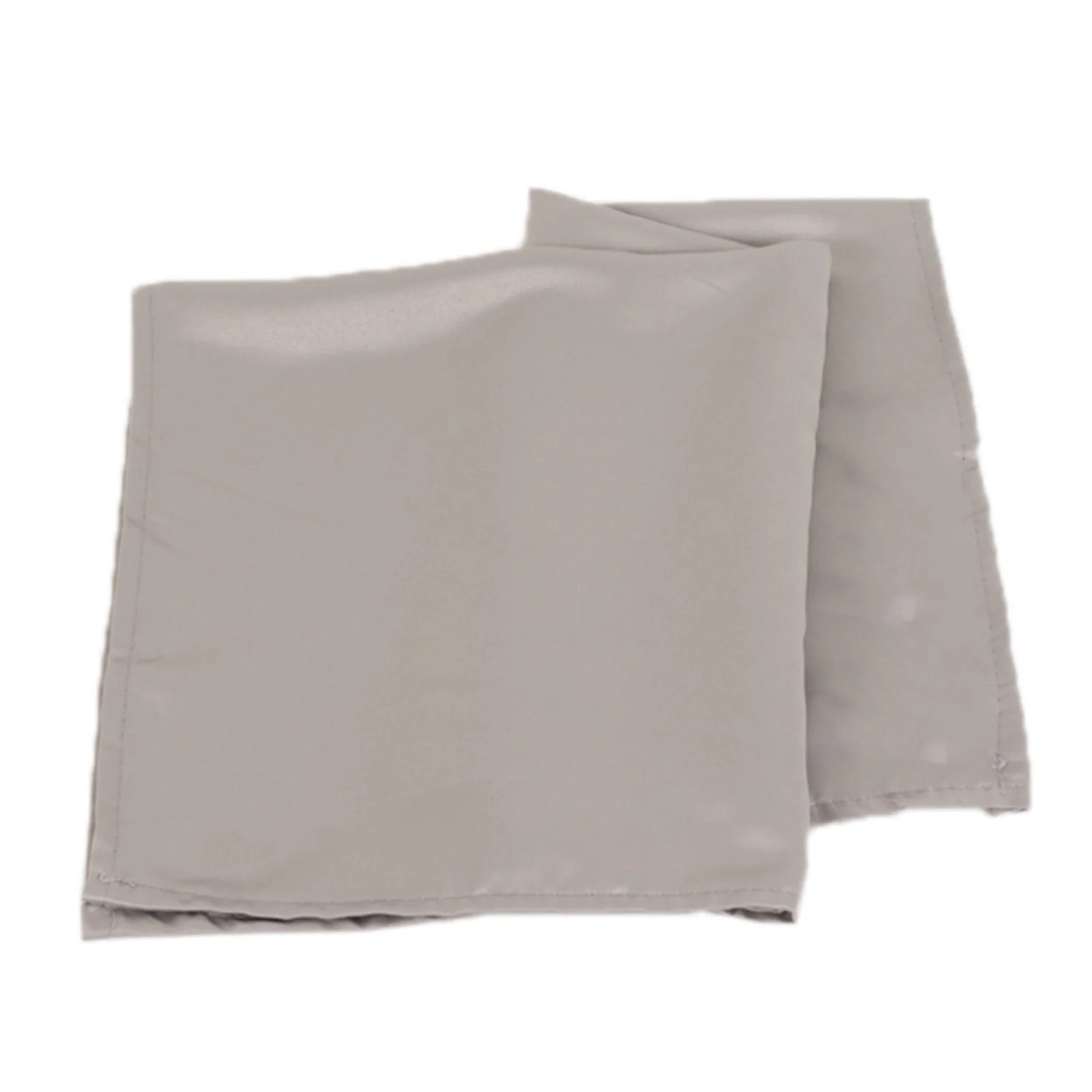 5 Pack Lamour Satin Napkins 20"x20" Silver - Soft Matte Textured Dinner Napkins - Image 3