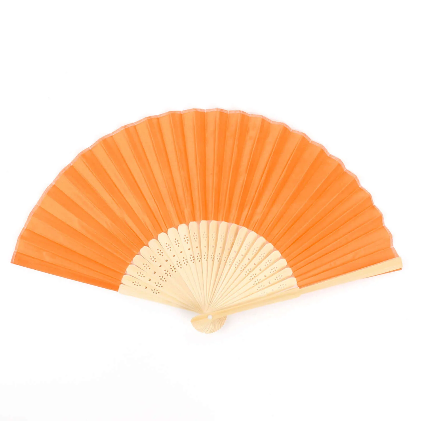 5 Pack Orange Asian Silk Folding Fans Party Favors, Oriental Folding Fan Favors - Image 15