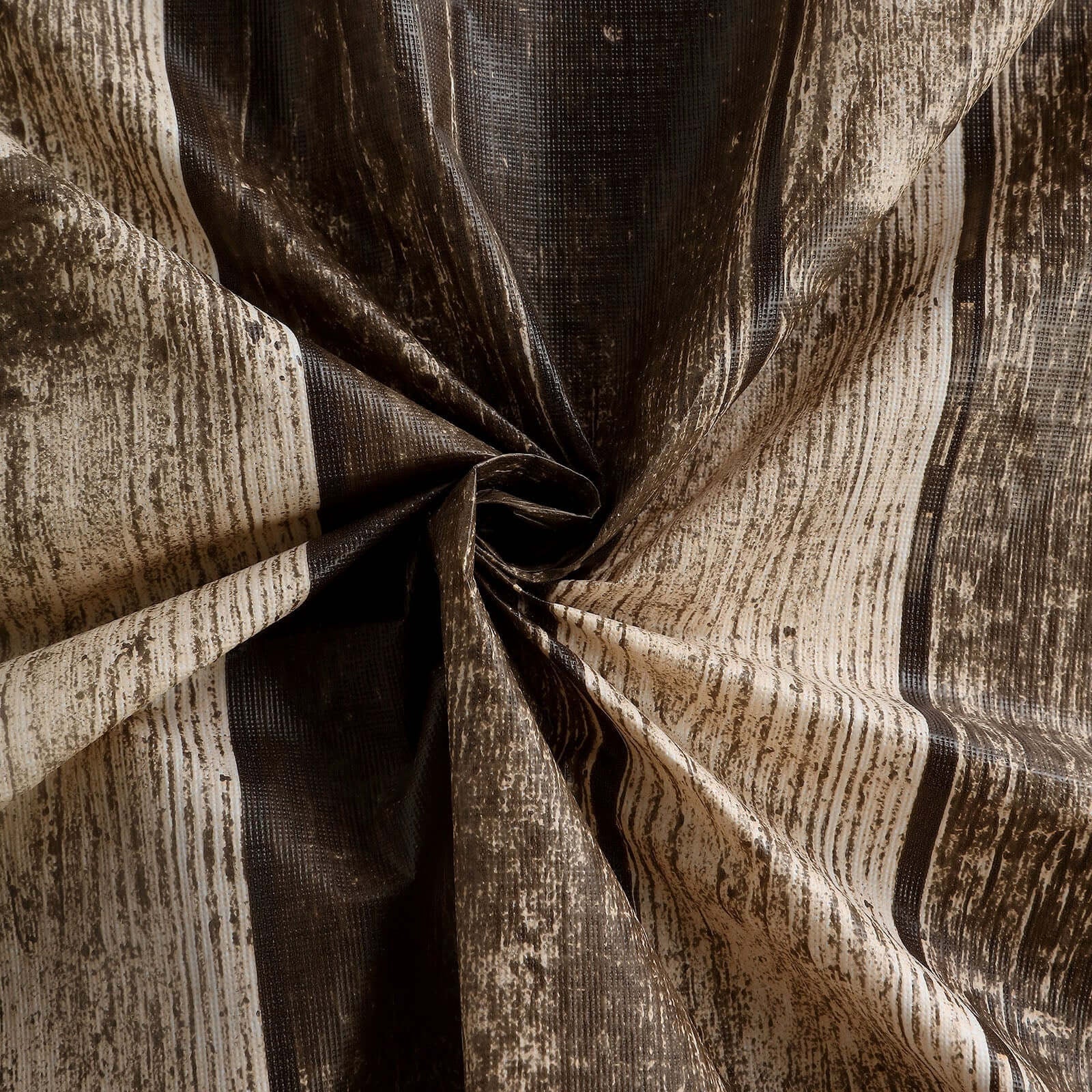 5-Pack Plastic Tablecloths 52"x108" Charcoal Gray Rectangle with Rustic Wooden Print - PVC Waterproof Disposable Covers - Image 8
