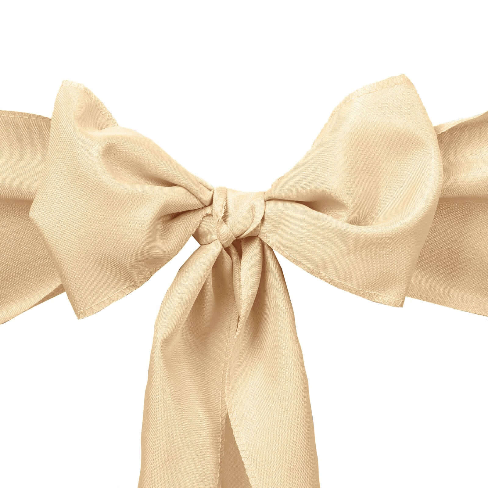 5 Pack Polyester Chair Sashes 6"x108" Champagne - Image 6