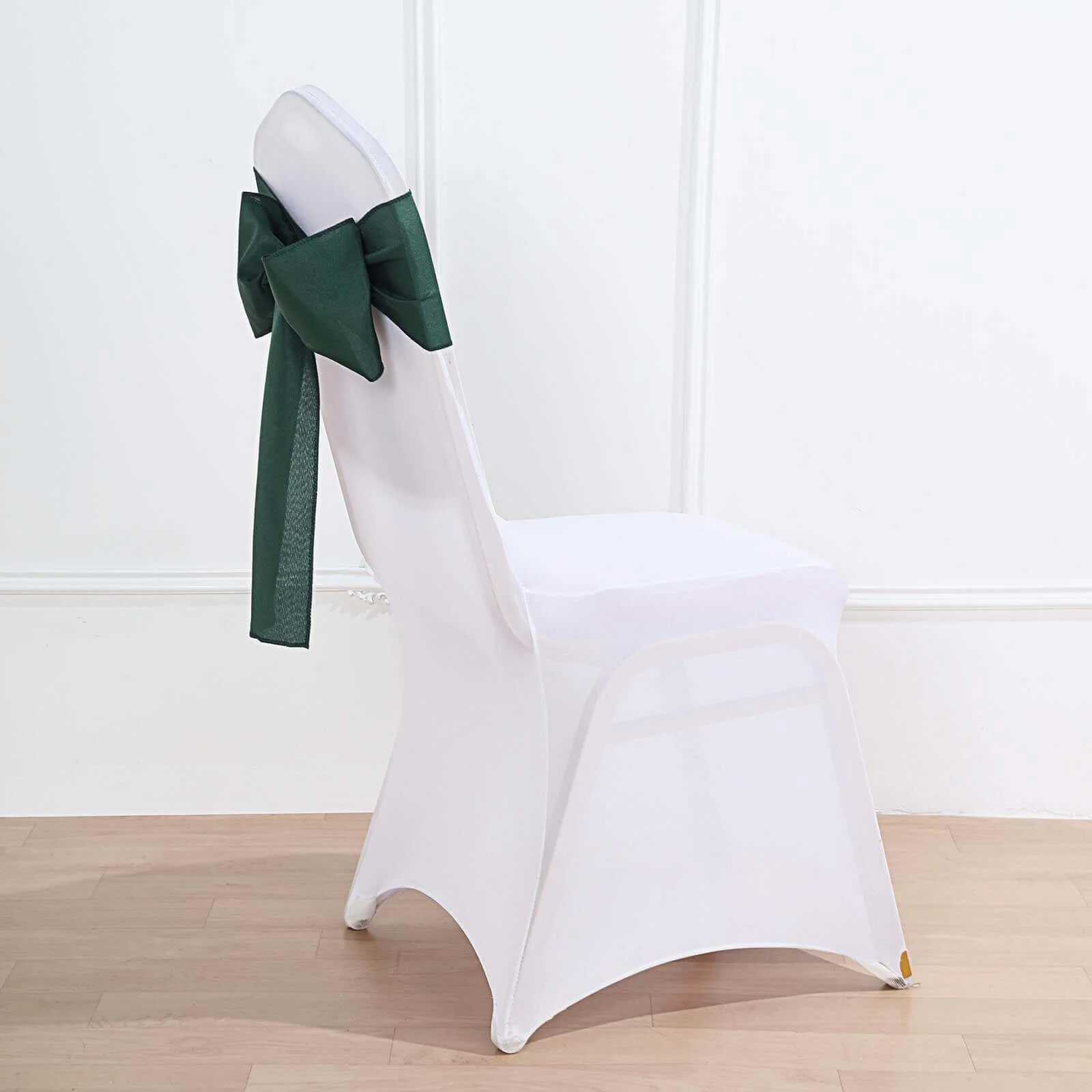 5 Pack Polyester Chair Sashes 6"x108" Hunter Emerald Green - Image 8