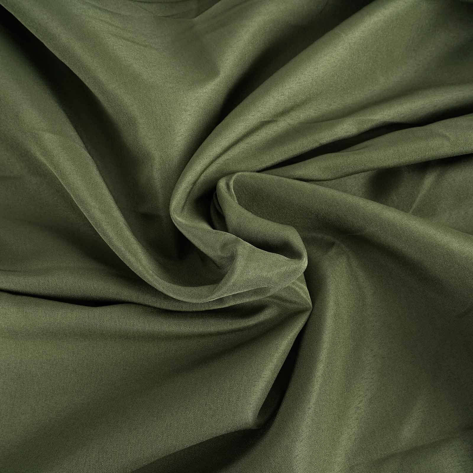 5 Pack Polyester Chair Sashes 6"x108" Olive Green - Image 3