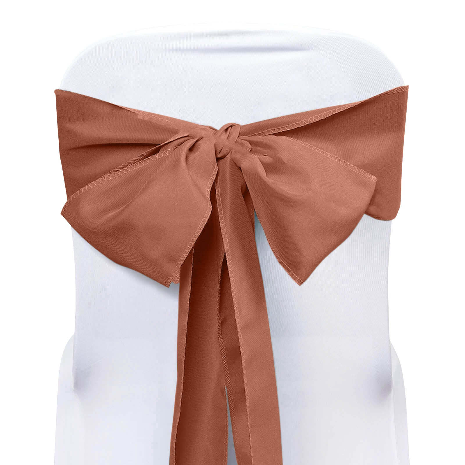 5 Pack Polyester Chair Sashes 6"x108" Terracotta (Rust) - Image 6