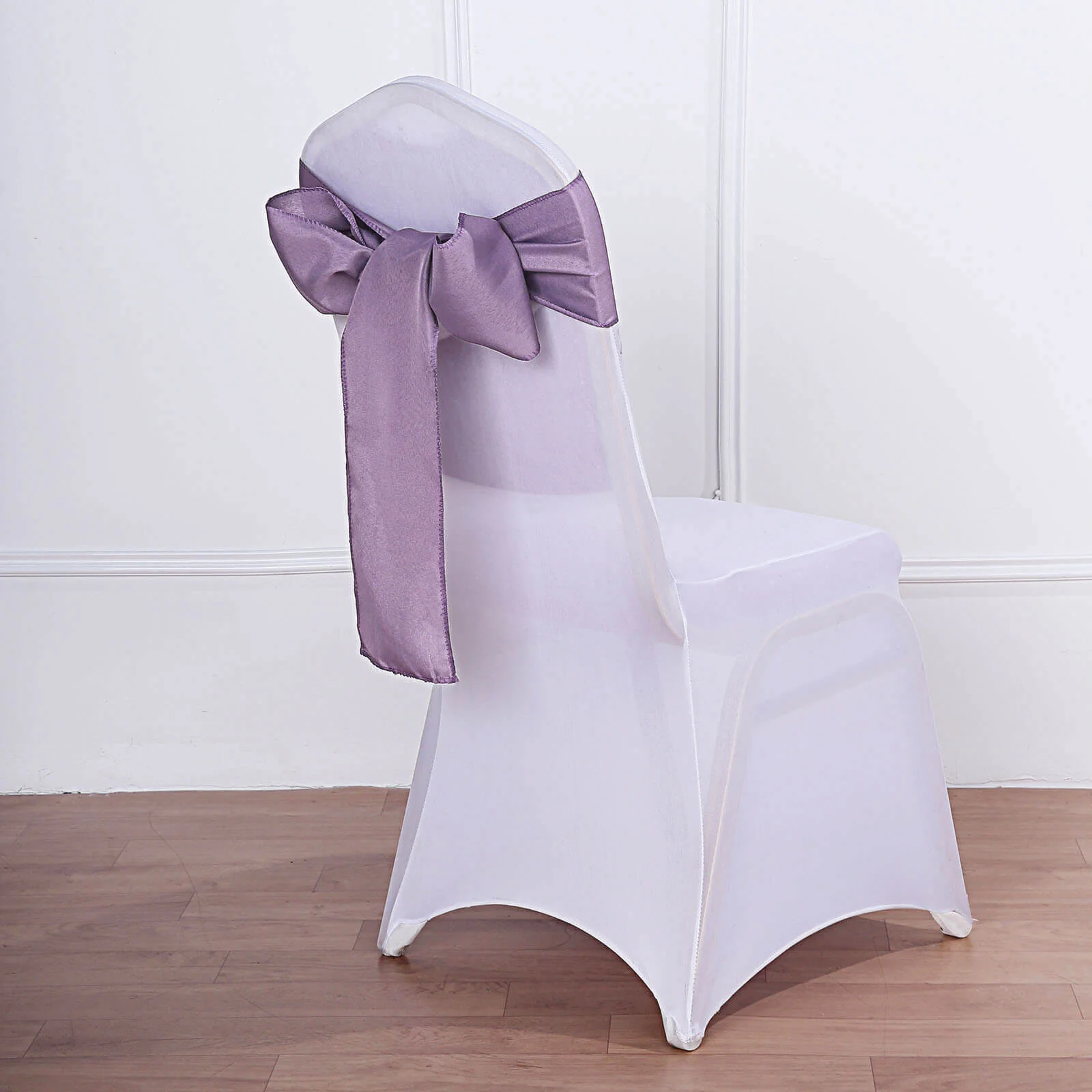 5 Pack Polyester Chair Sashes 6"x108" Violet Amethyst - Image 8