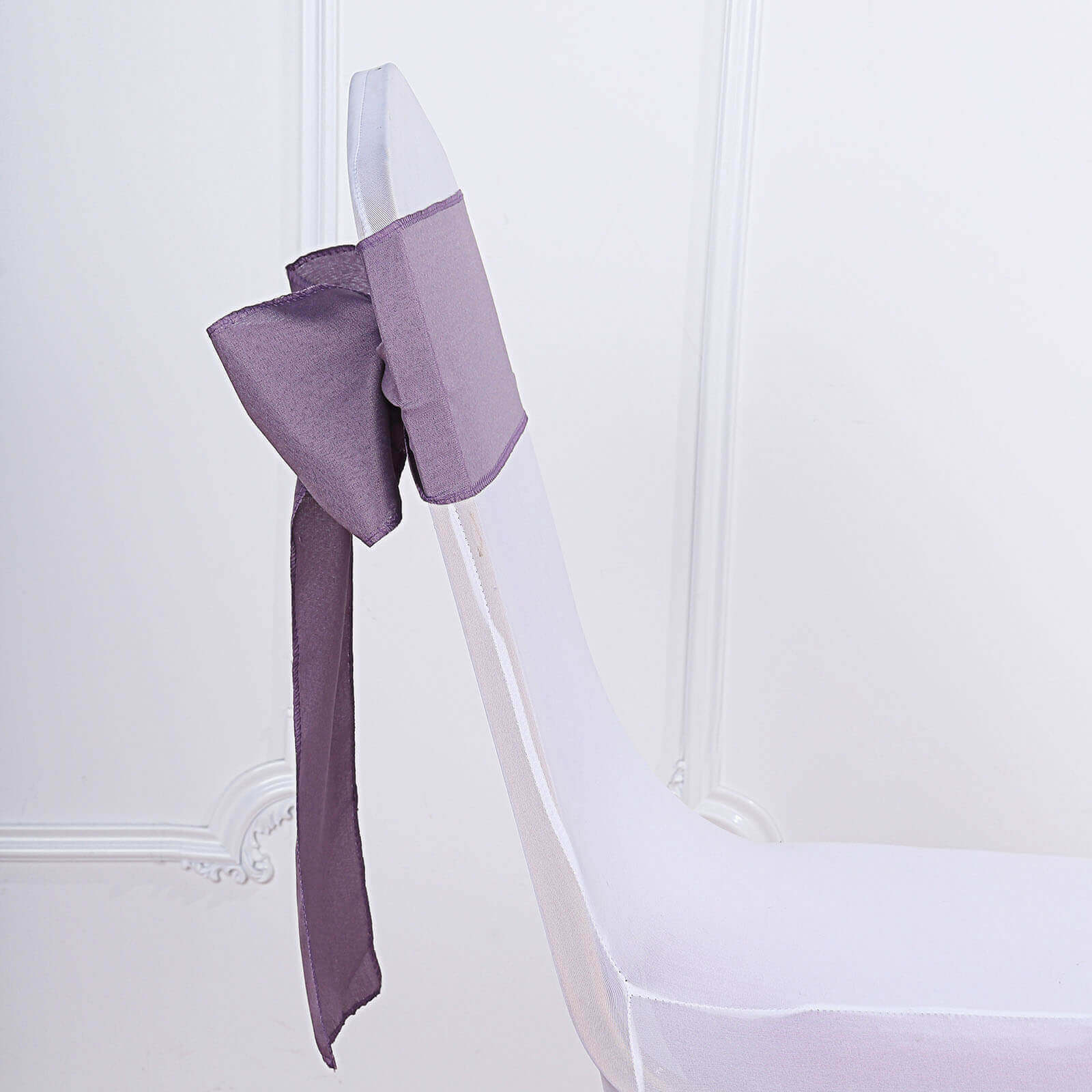 5 Pack Polyester Chair Sashes 6"x108" Violet Amethyst - Image 9