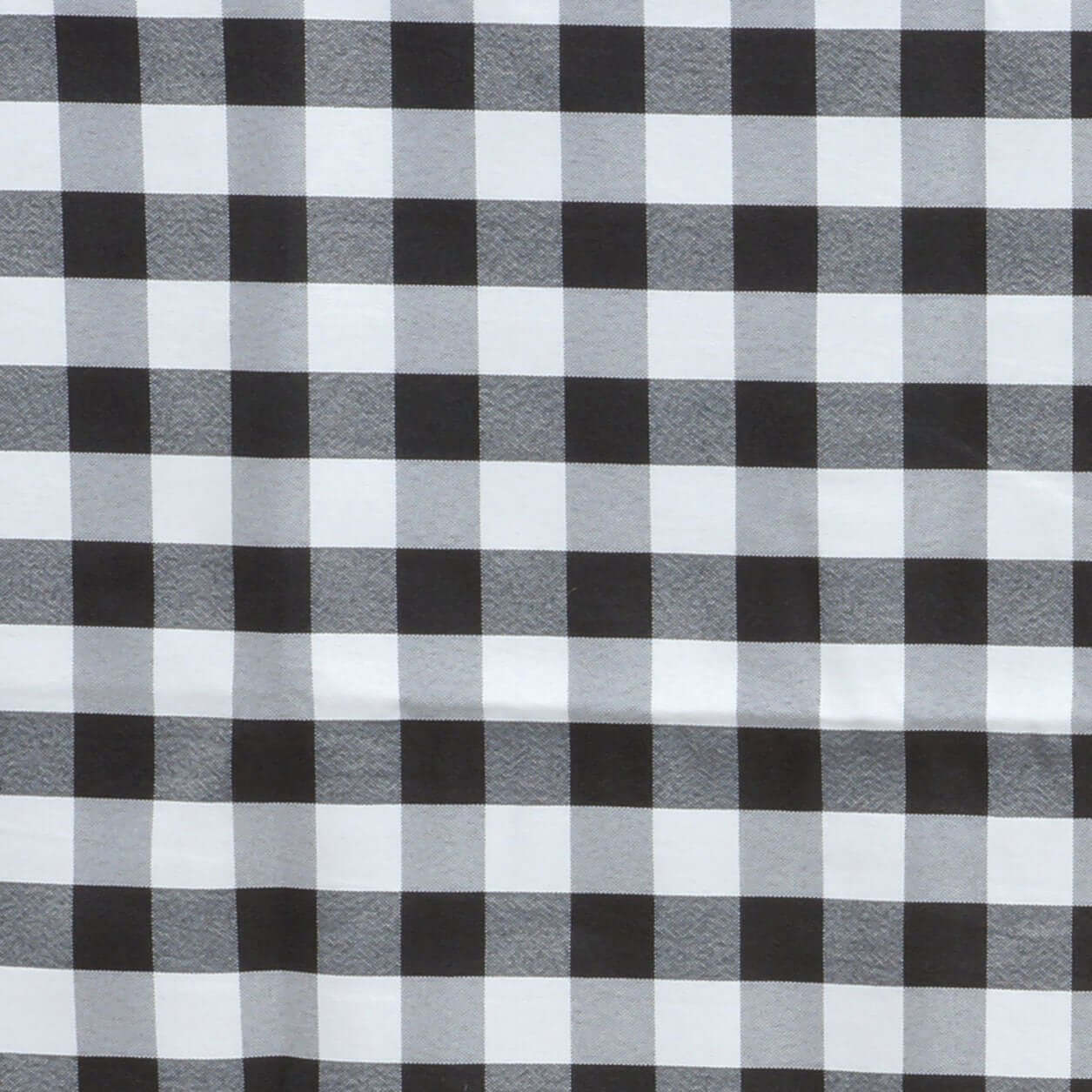 5 Pack Polyester Napkins 15"x15" Black/White Buffalo Plaid Gingham Style Dinner Napkins for Rustic Farmhouse Table Setting - Image 8