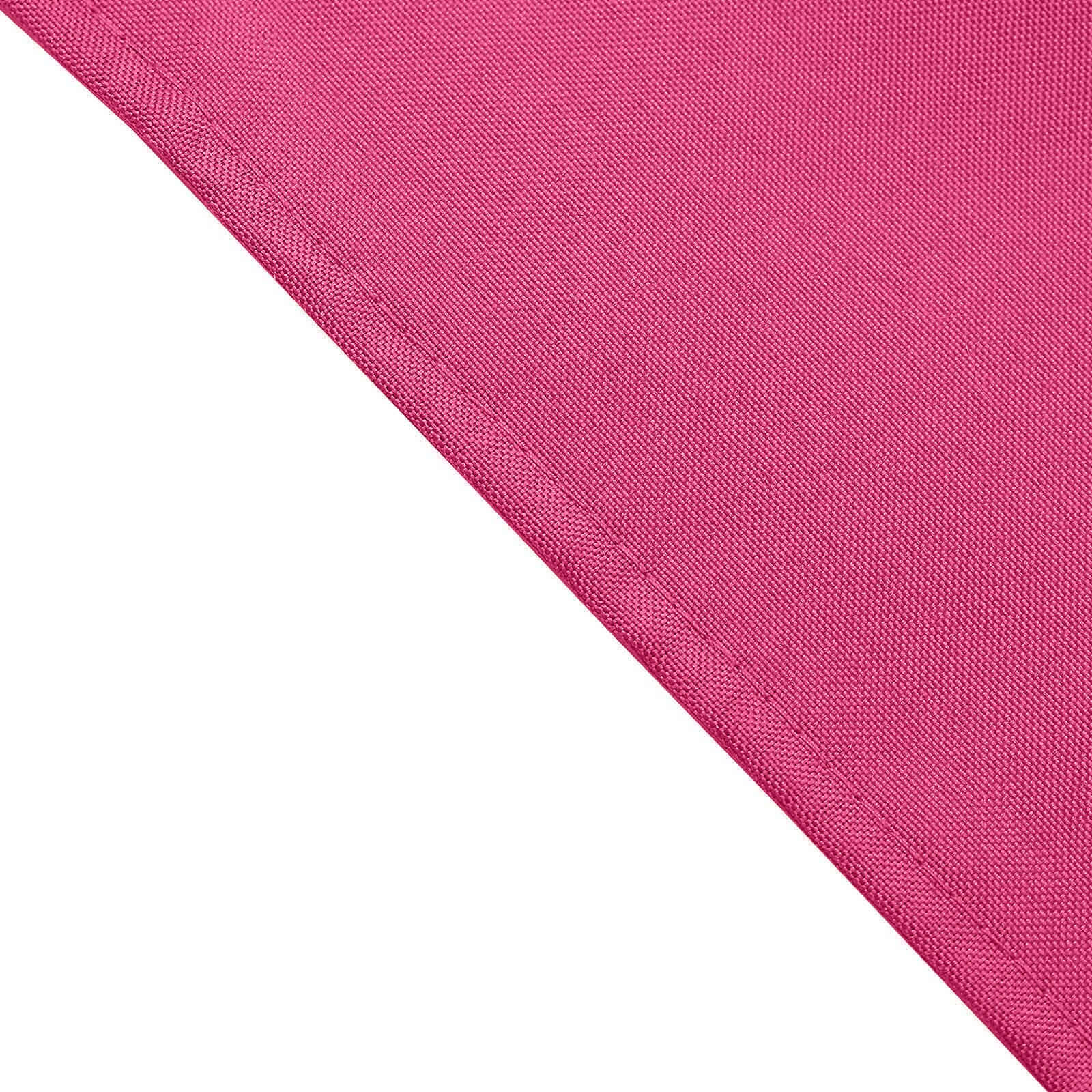 5 Pack Premium Polyester Napkins 17"x17" Fuchsia - Wrinkle Resistant & Easy Care Cloth Napkins - Image 3