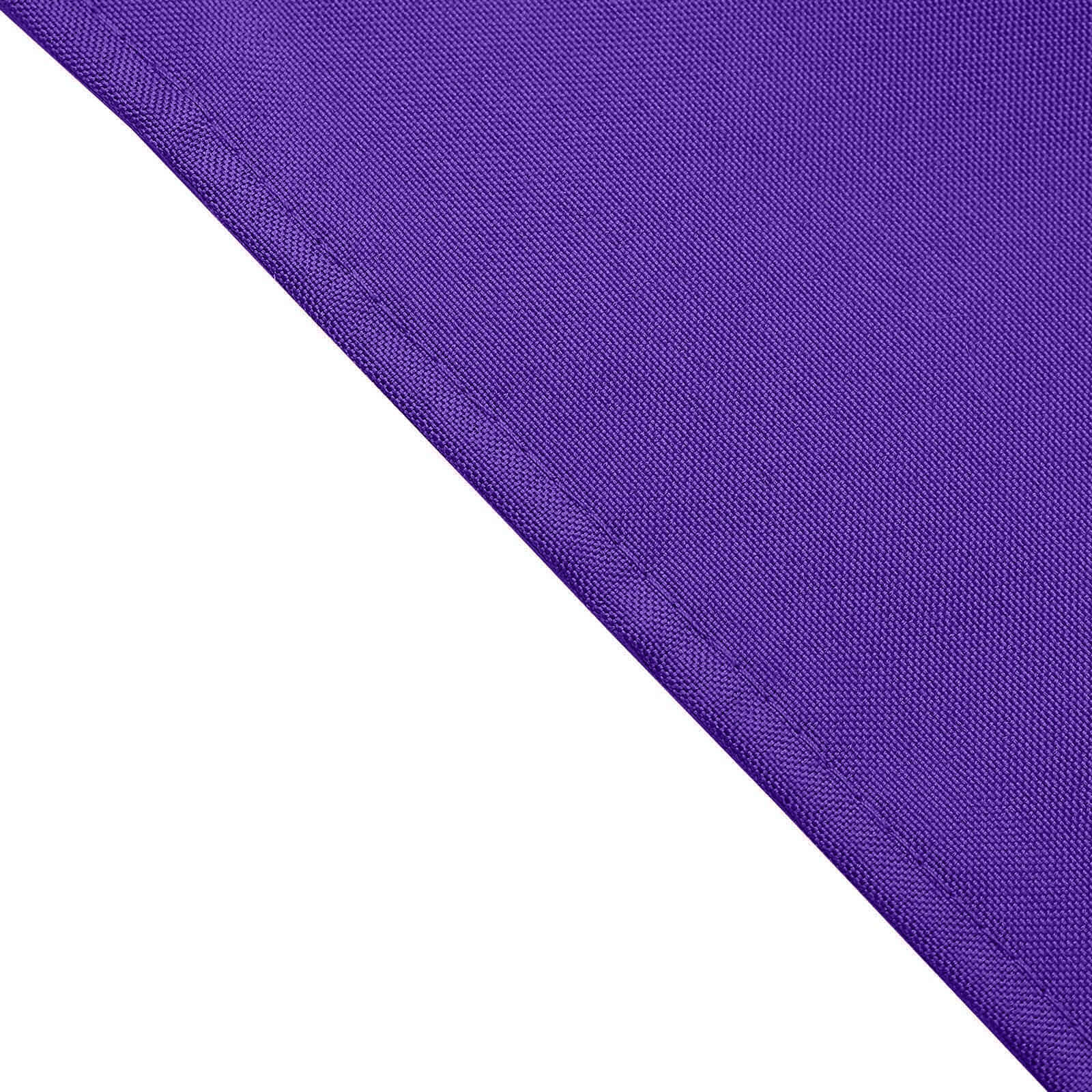 5 Pack Premium Polyester Napkins 17"x17" Purple - Wrinkle Resistant & Easy Care Cloth Napkins - Image 3