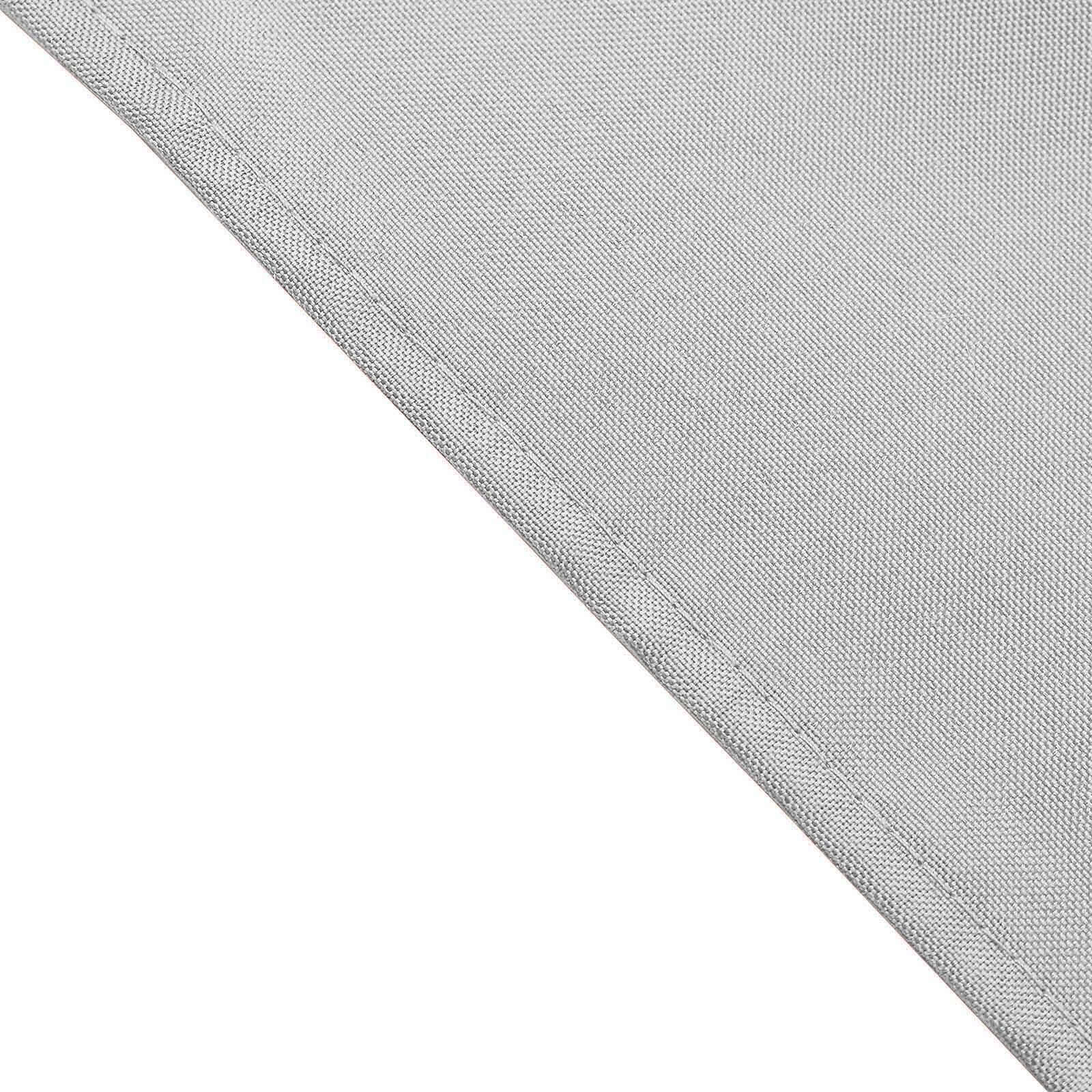 5 Pack Premium Polyester Napkins 17"x17" Silver - Wrinkle Resistant & Easy Care Cloth Napkins - Image 3