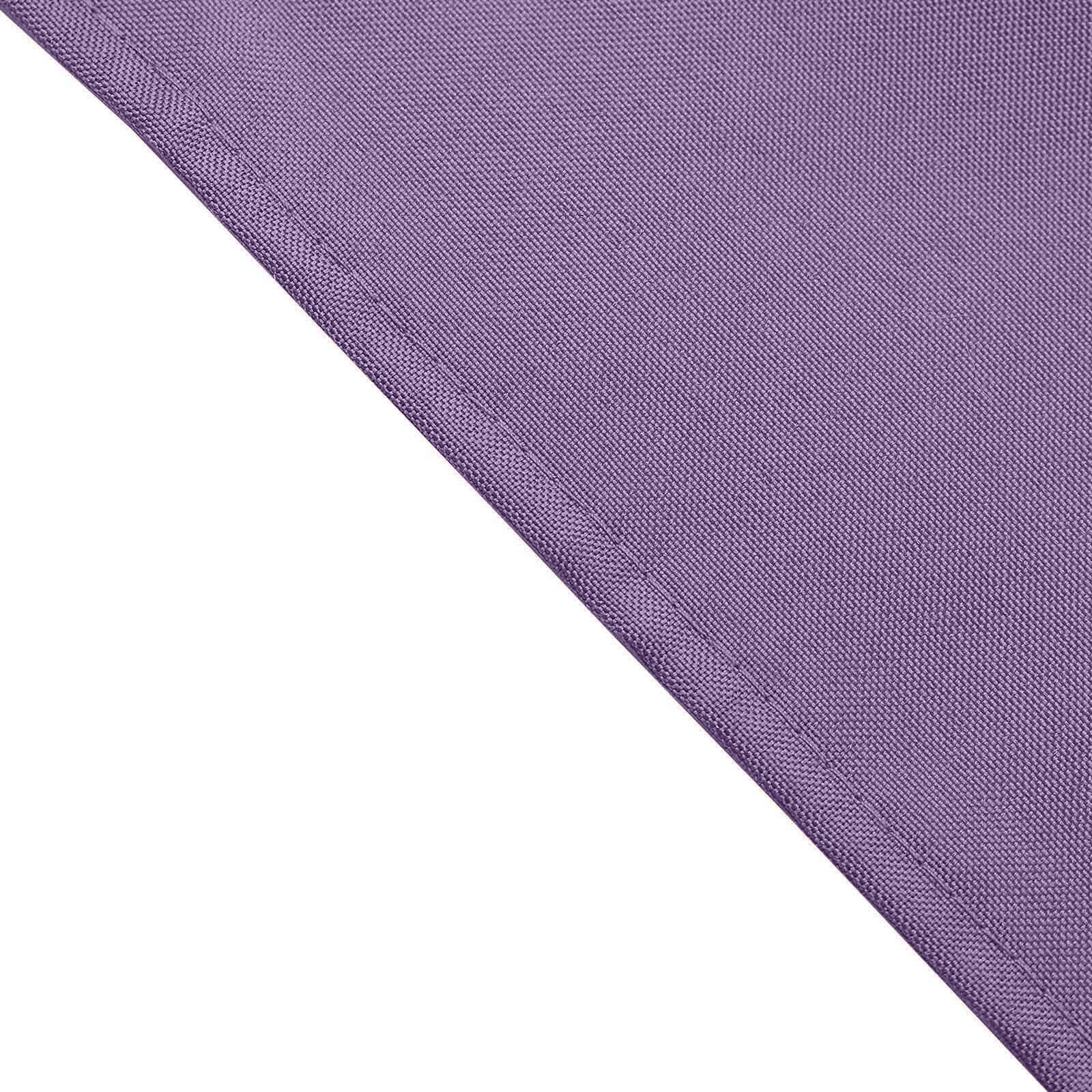 5 Pack Premium Polyester Napkins 17"x17" Violet Amethyst - Wrinkle Resistant & Easy Care Cloth Napkins - Image 3
