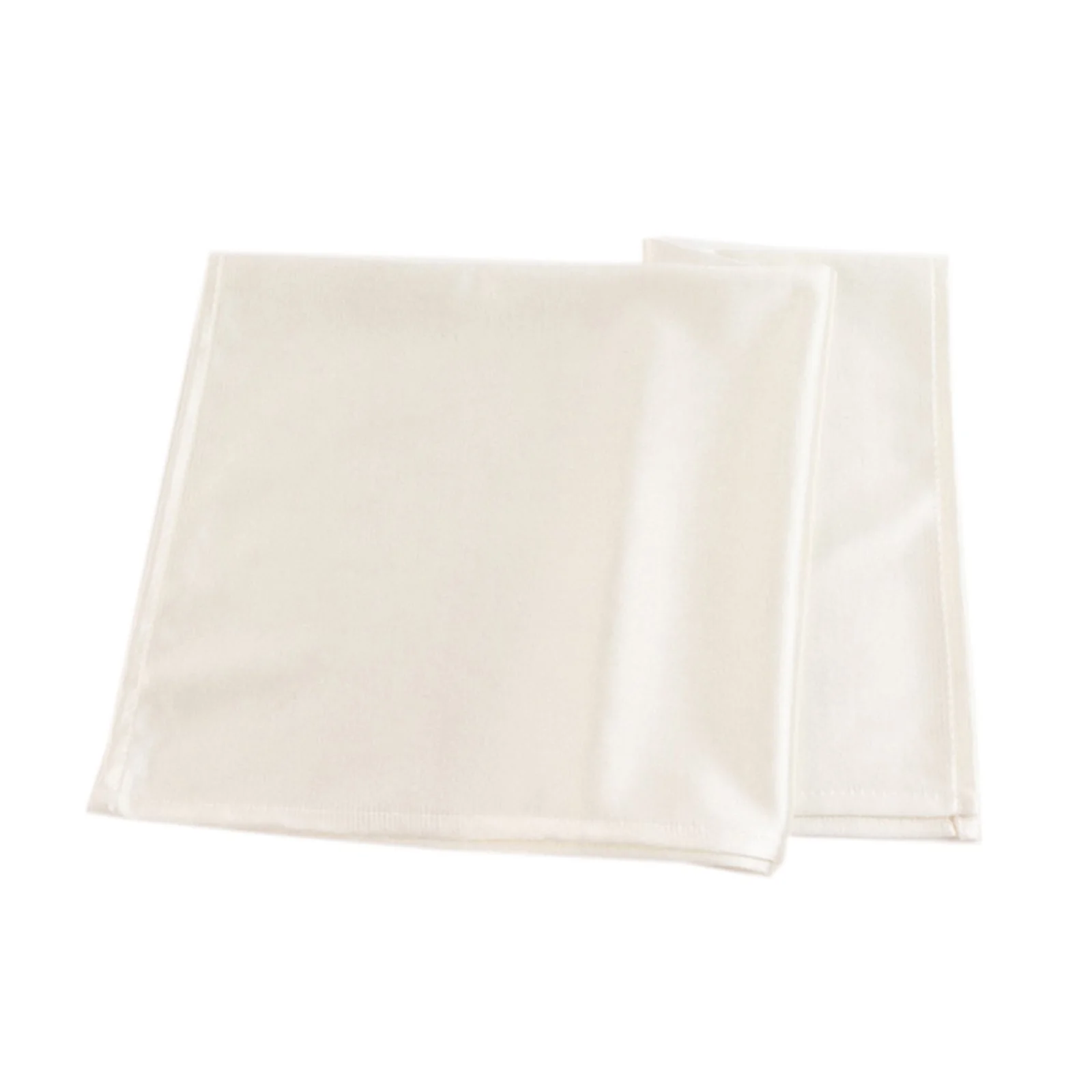 5 Pack Scuba Napkins 20"x20" Shimmer Pearl White - Lustrous Dinner Napkins - Image 3
