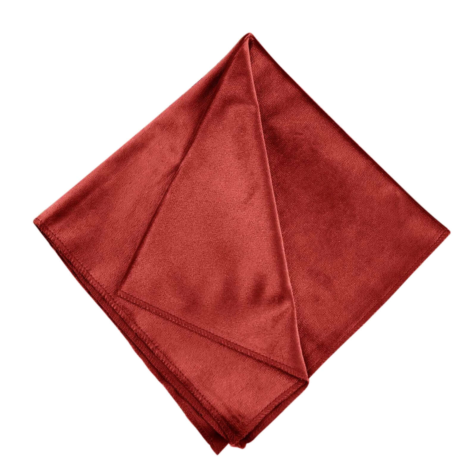5 Pack Premium Velvet Napkins 20"x20" Red - Soft Sheen Finish Dinner Napkins - Image 6