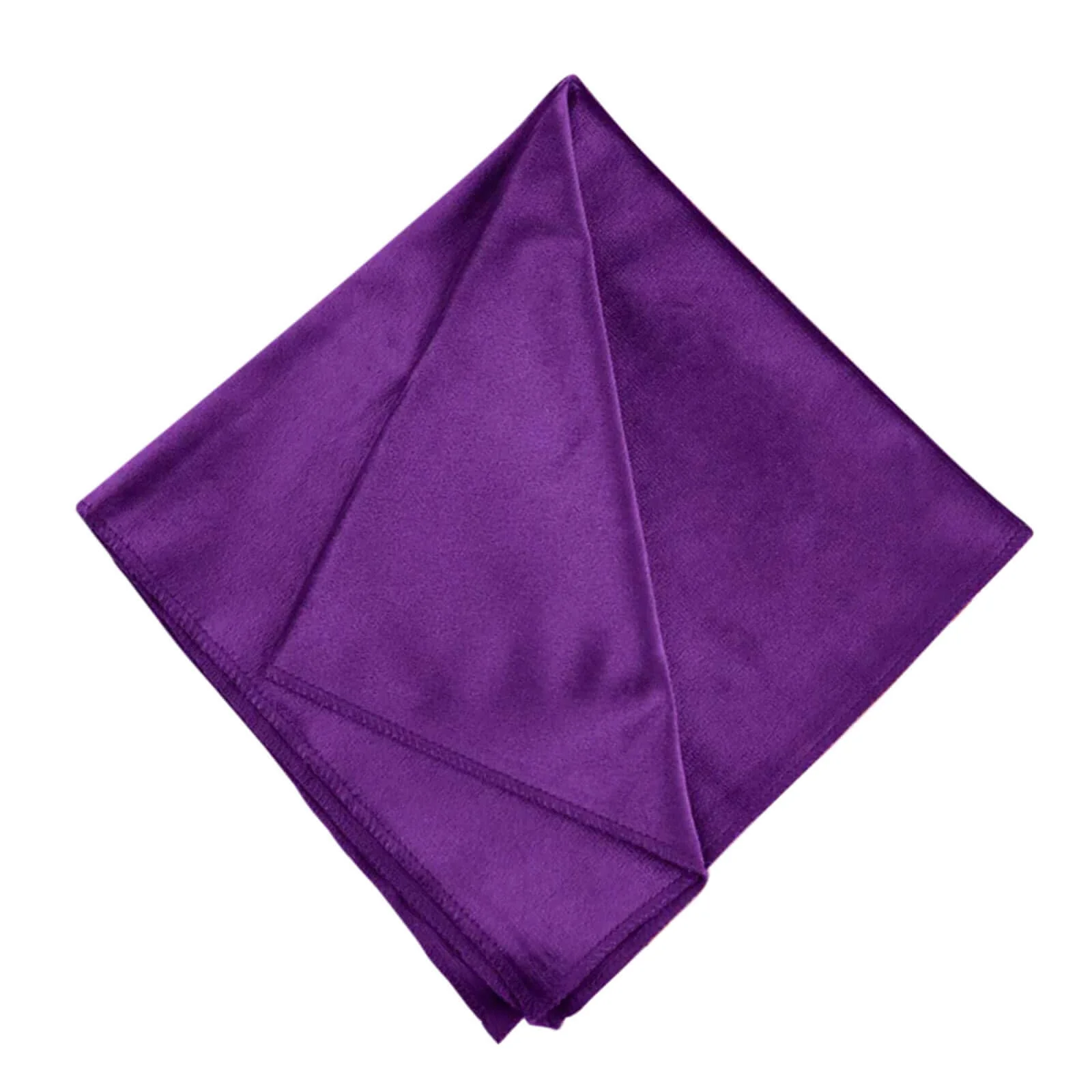 5 Pack Premium Velvet Napkins 20"x20" Purple - Soft Sheen Finish Dinner Napkins - Image 6