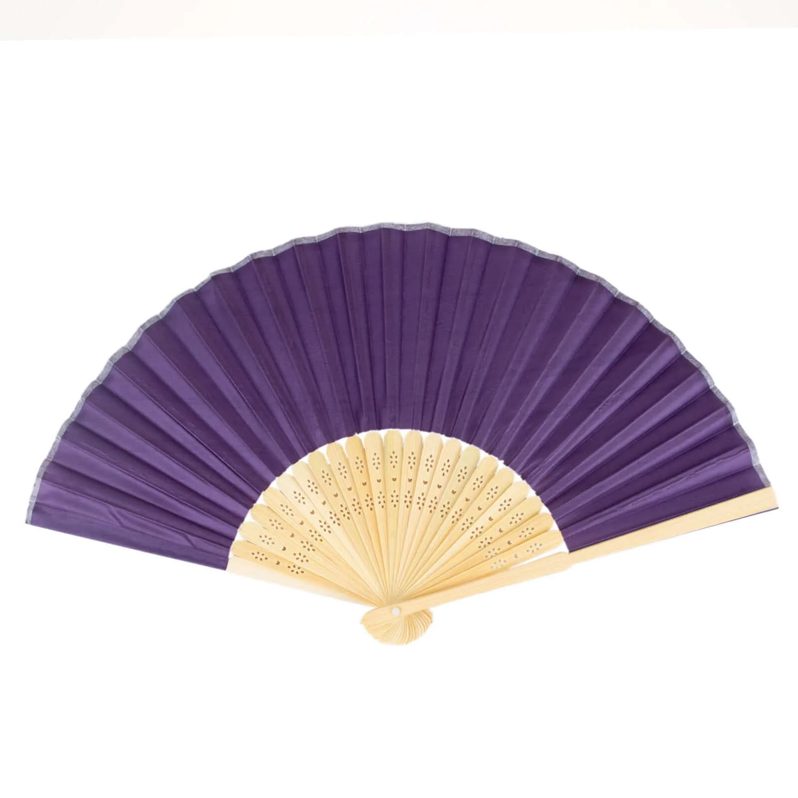 5 Pack Purple Asian Silk Folding Fans Party Favors, Oriental Folding Fan Favors - Image 8
