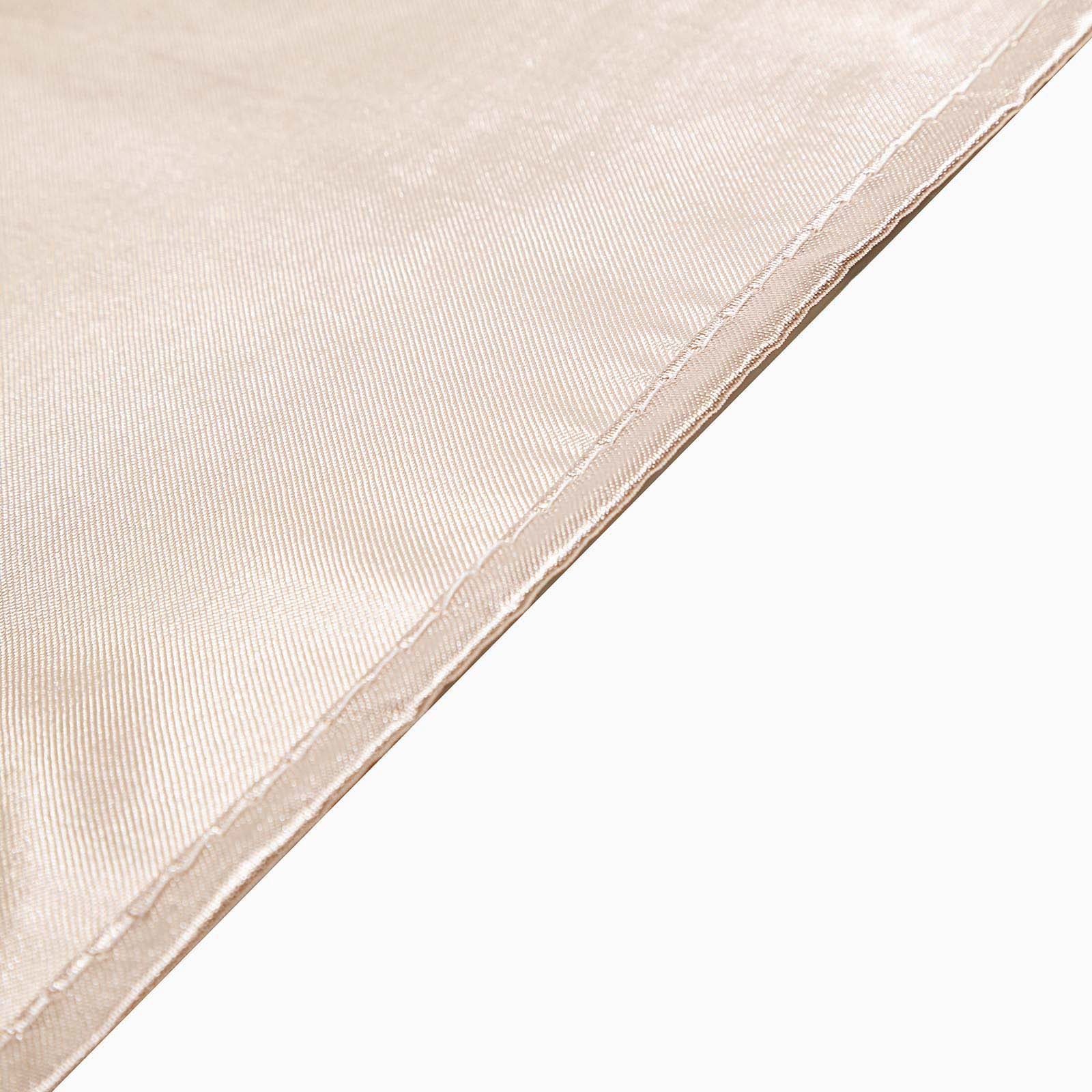 5 Pack Satin Chair Sashes 6"x106" Beige - Reusable Chair Bows with Smooth Finish - Image 14