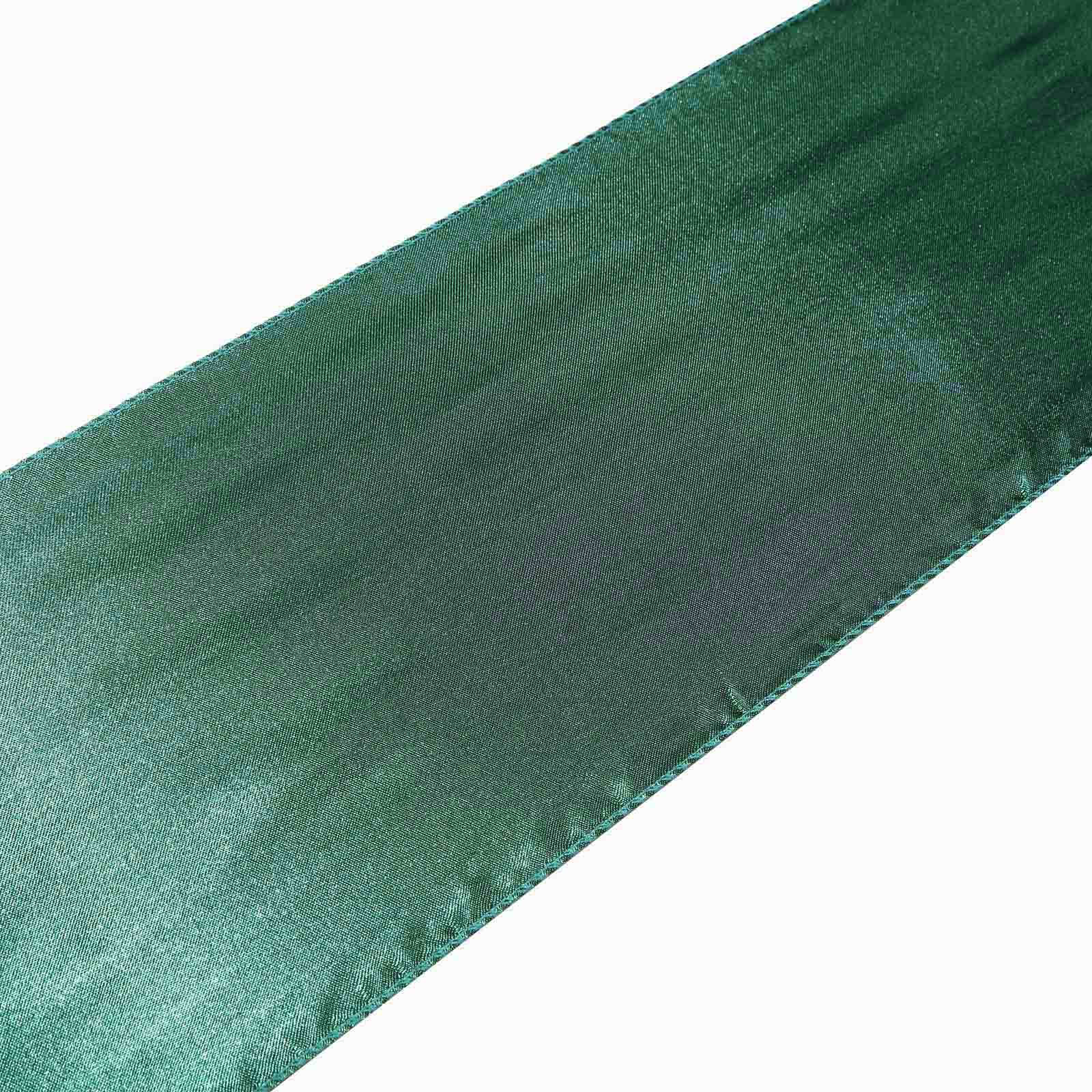 5 Pack Satin Chair Sashes 6"x106" Hunter Emerald Green - Reusable Chair Bows with Smooth Finish - Image 9