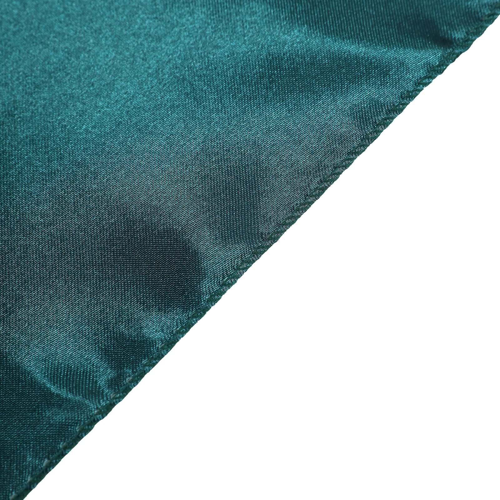 5 Pack Satin Chair Sashes 6"x106" Peacock Teal - Reusable Chair Bows with Smooth Finish - Image 11
