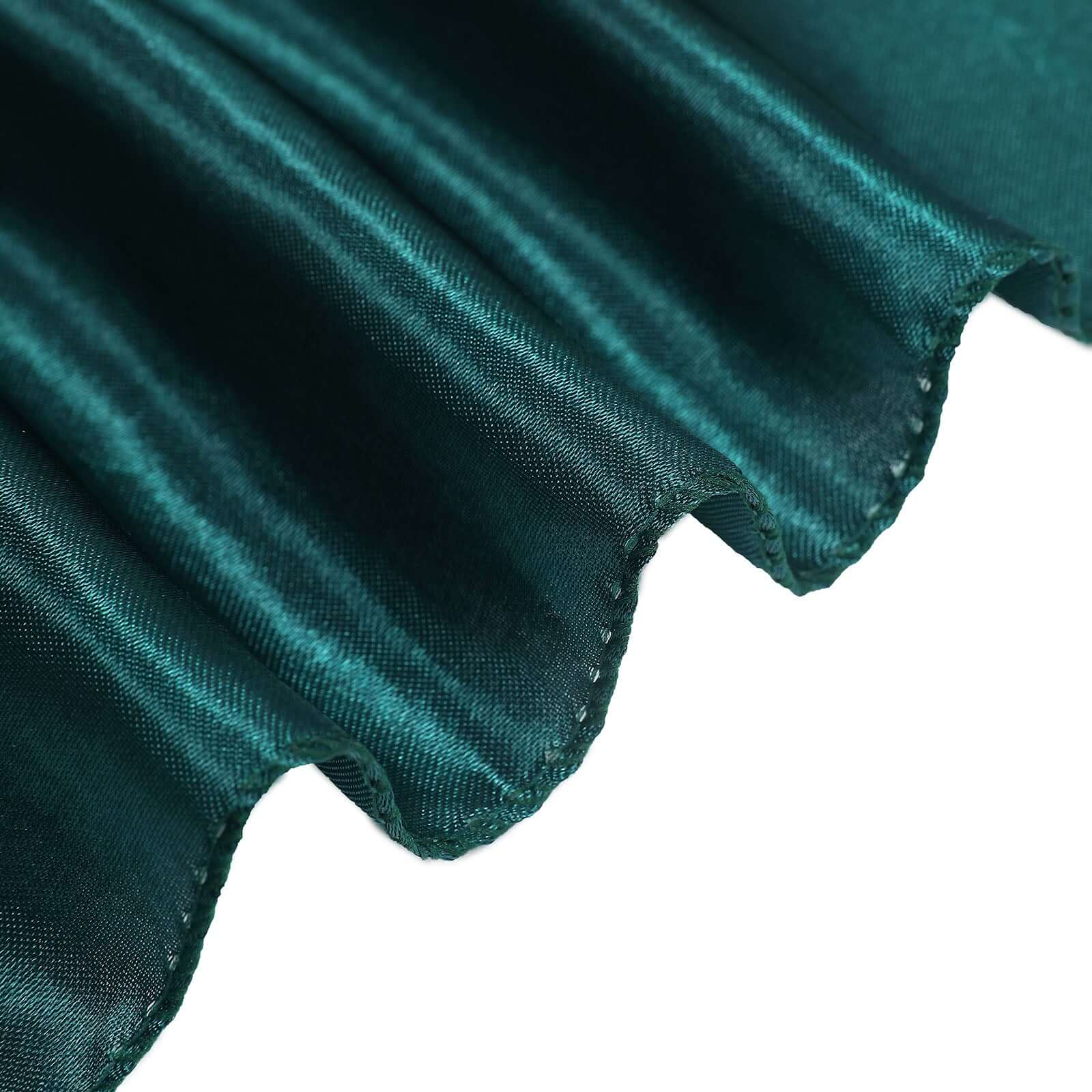 5 Pack Satin Chair Sashes 6"x106" Peacock Teal - Reusable Chair Bows with Smooth Finish - Image 12