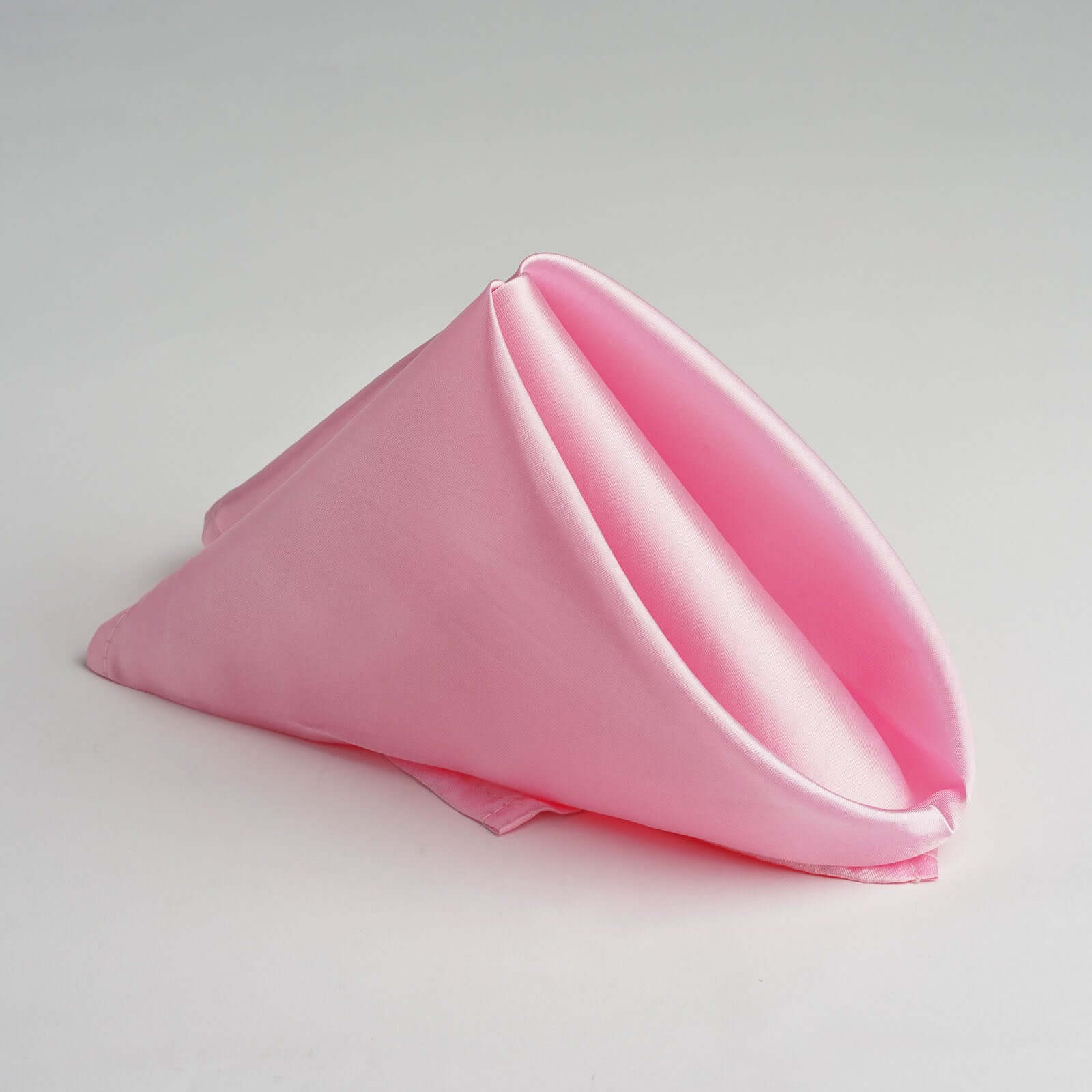 5 Pack Satin Napkins 20"x20" Pink - Soft Reusable Cloth Napkins - Image 3