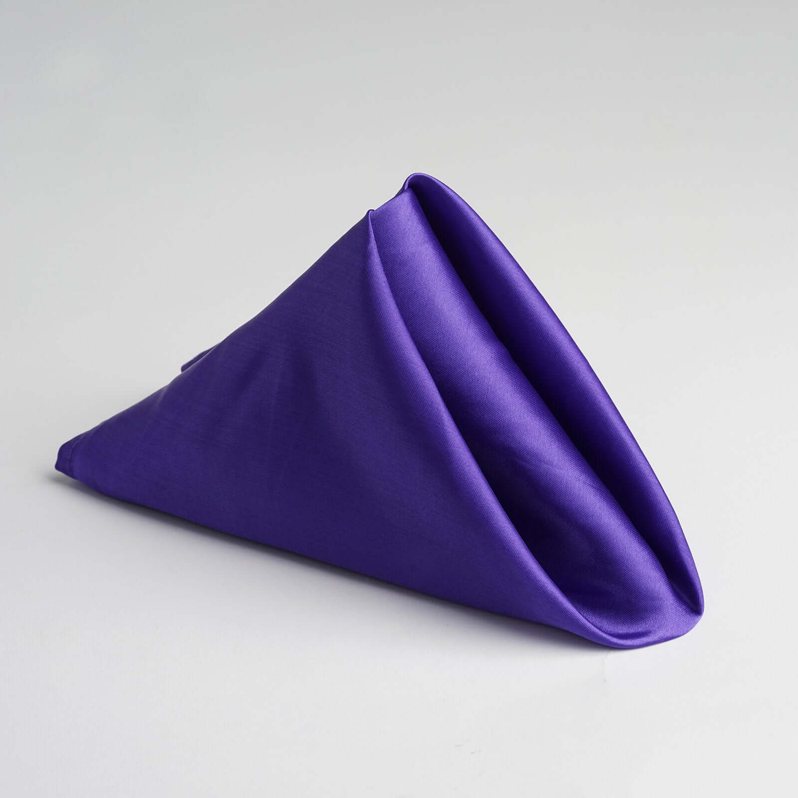 5 Pack Satin Napkins 20"x20" Purple - Soft Reusable Cloth Napkins - Image 3