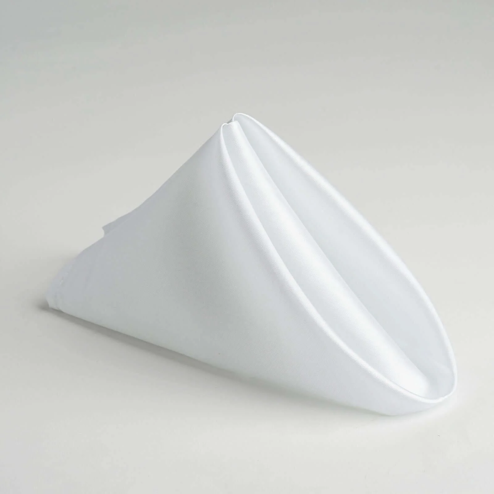 5 Pack Satin Napkins 20"x20" White - Soft and Luxurious Reusable Cloth Napkins for Weddings & Banquets - Image 3