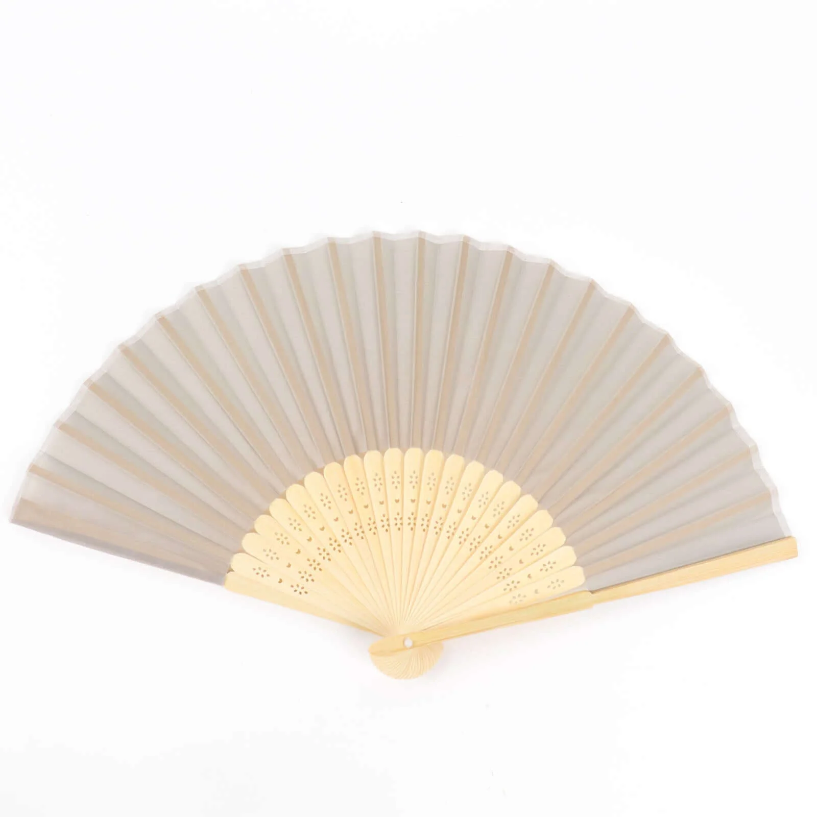 5 Pack Silver Asian Silk Folding Fans Party Favors, Oriental Folding Fan Favors - Image 16