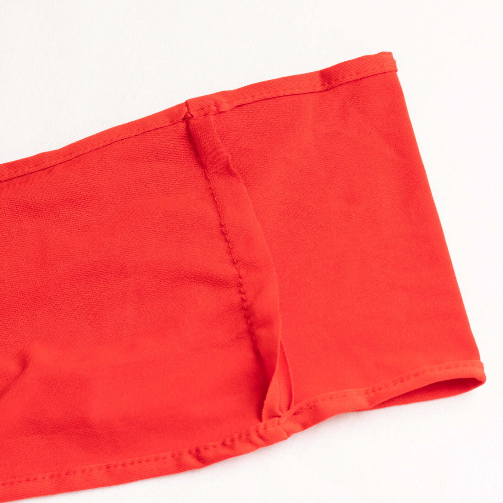 5 Pack Spandex Chair Sashes 5"x14" Red with Gold Rhinestone Buckles - Wrinkle-Free Stretch Chair Bands - Image 8