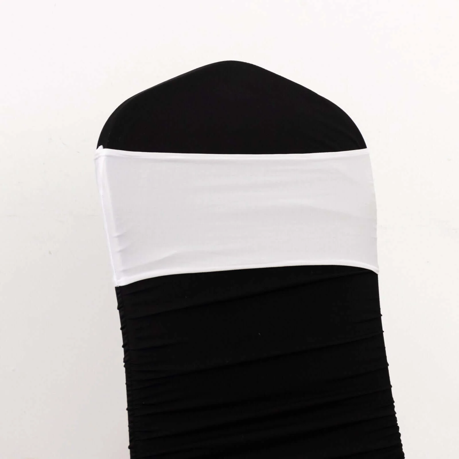 5 Pack Spandex Chair Sashes 5"x14" White with Gold Rhinestone Buckles - Stylish Wrinkle-Free Stretch Chair Bands Event Decorations - Image 7