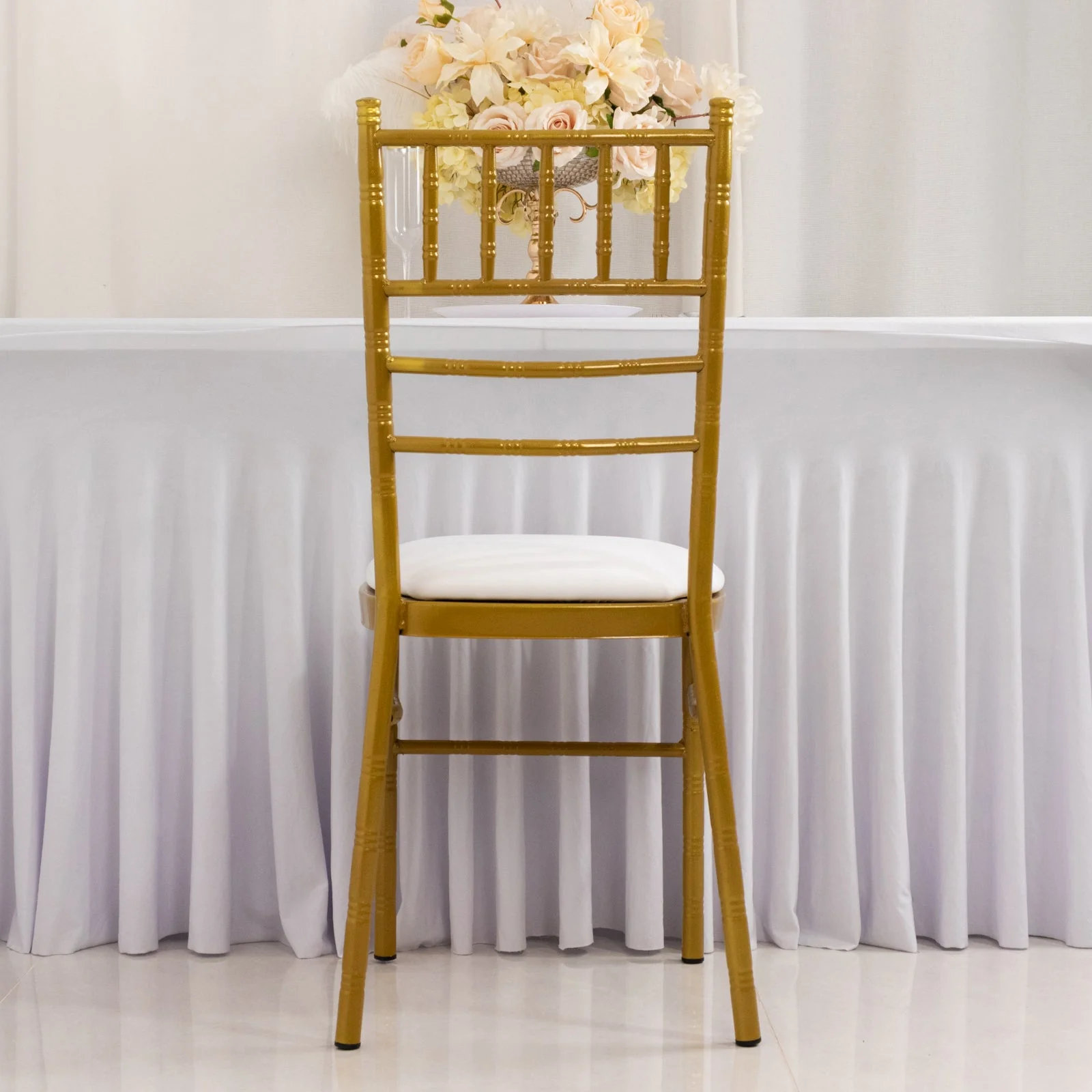 5 Pack Spandex Chiavari Chair Cushion Covers White - Washable Stretch Fitted Seat Pad Slipcovers for Dining Chairs - Image 8