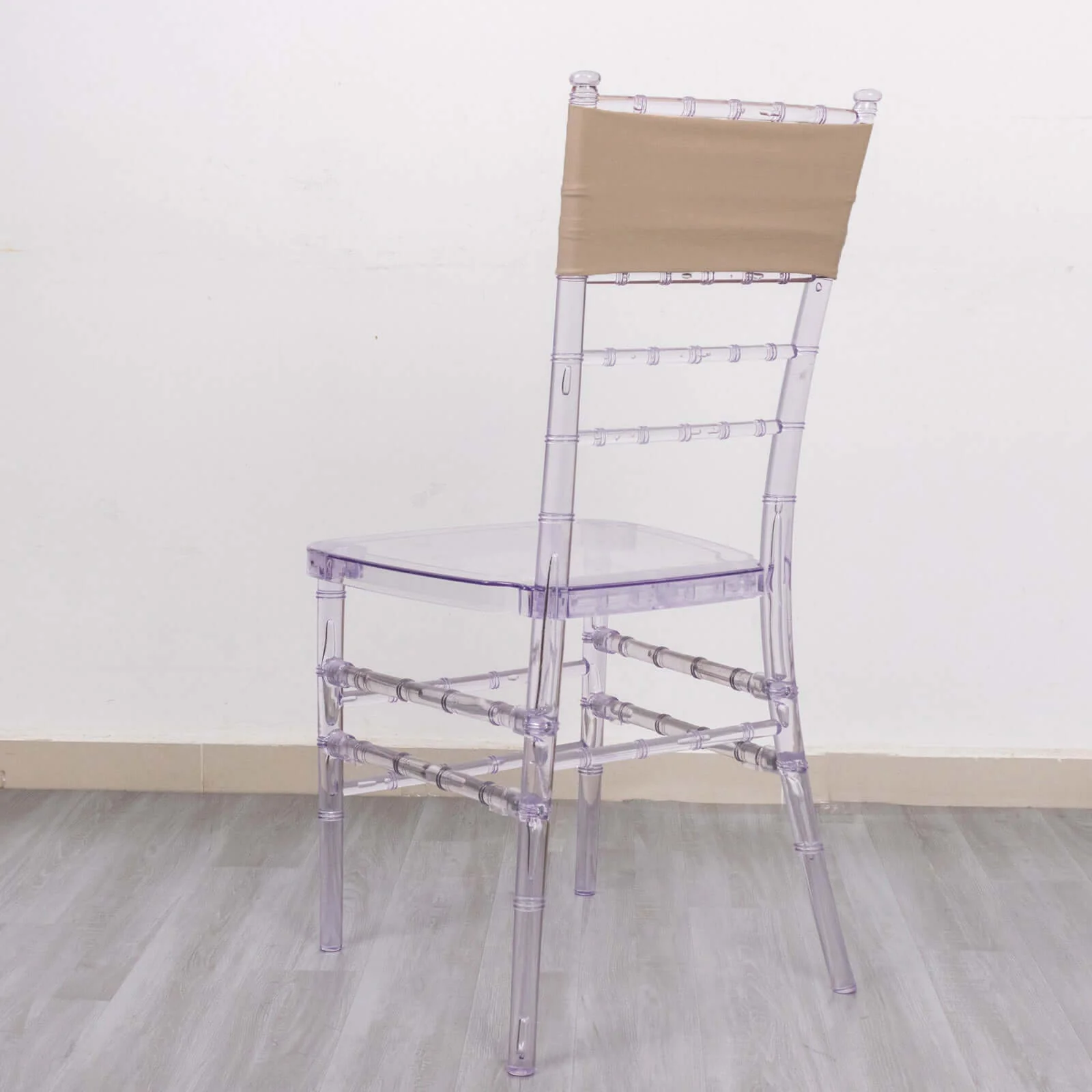 5 Pack Stretch Spandex Chair Sashes 5"x12" Nude - Two Ply Heavy Duty Fitted Chair Bands - Image 11