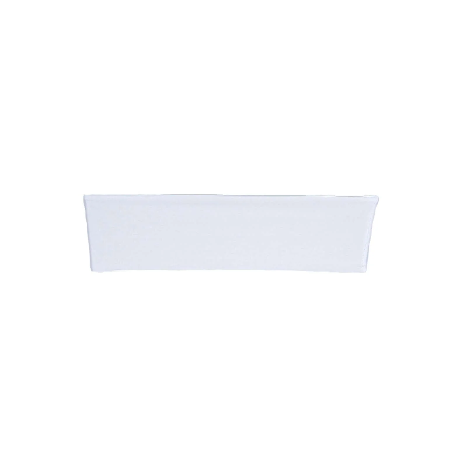 5 Pack Stretch Spandex Chair Sashes 5"x12" White - Two Ply Heavy Duty Fitted Chair Bands - Image 8