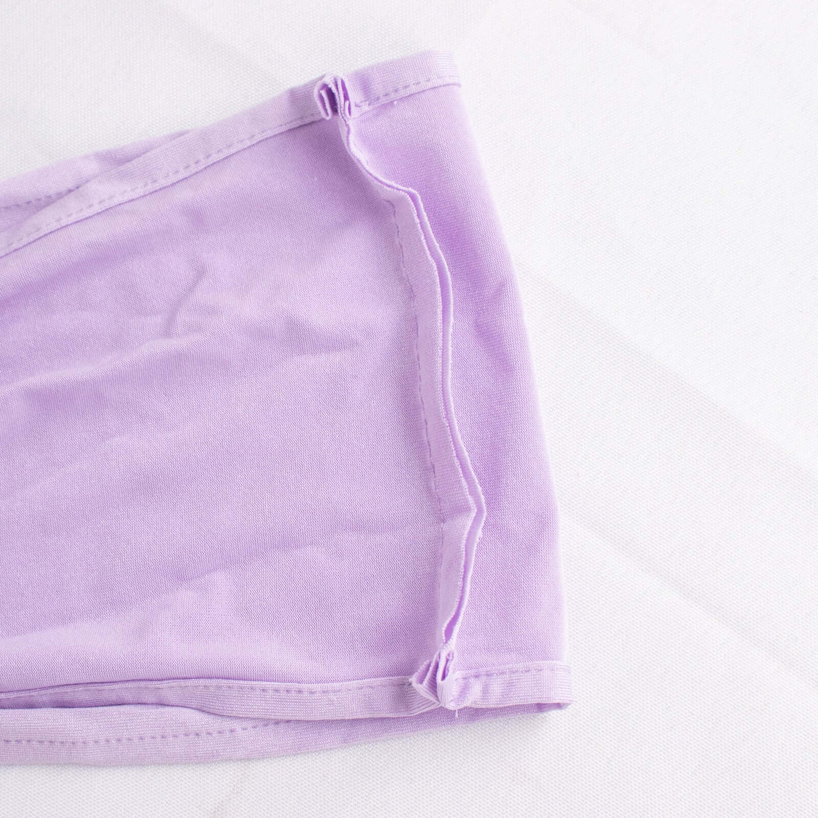 5 Pack Stretch Spandex Chair Sashes 5"x14" Lavender Lilac with Silver Diamond Ring Slide Buckle - Durable Fitted Chair Bands - Image 14