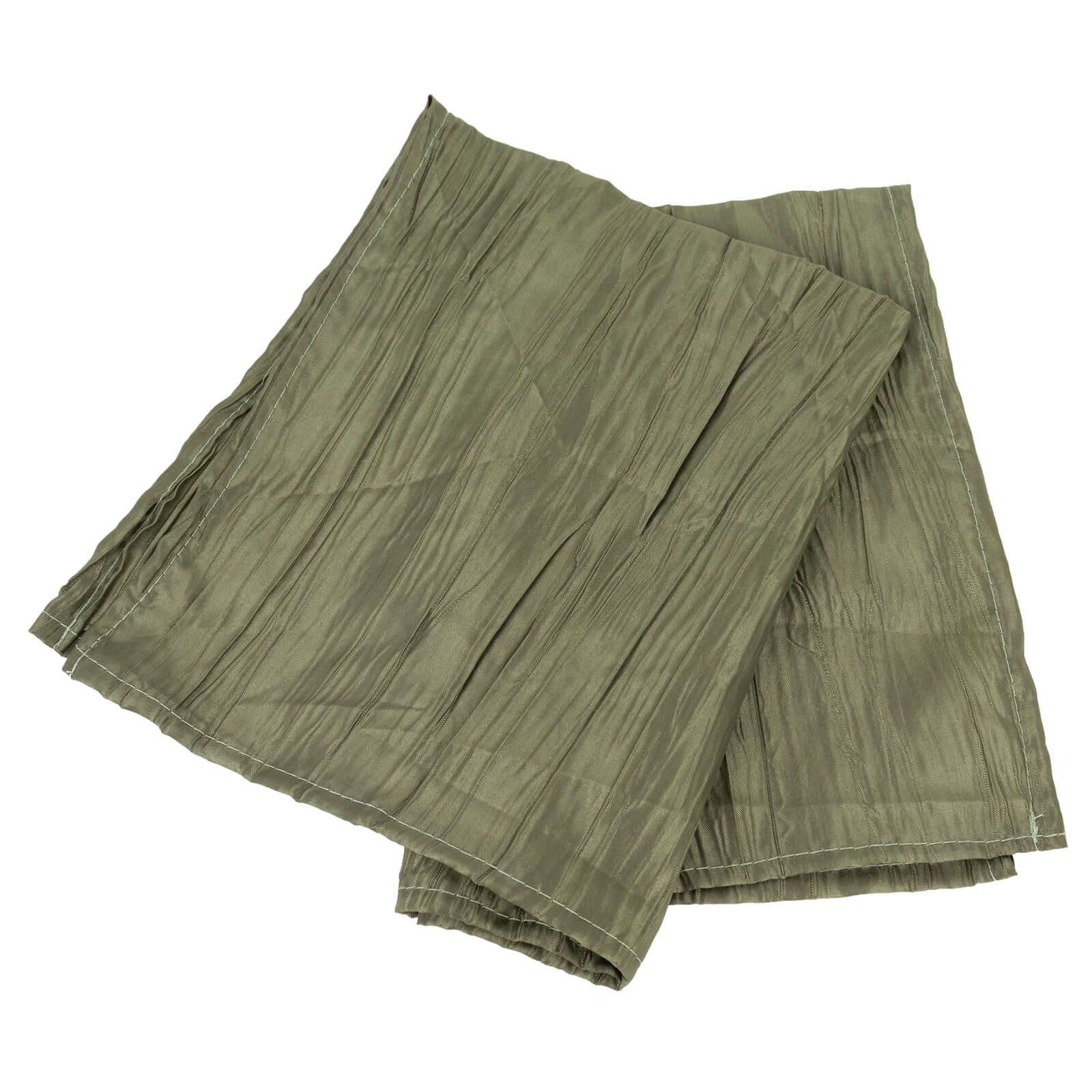 5 Pack Taffeta Napkins 20"x20" Dusty Sage Green - Accordion Crinkle Cloth Napkins - Image 6